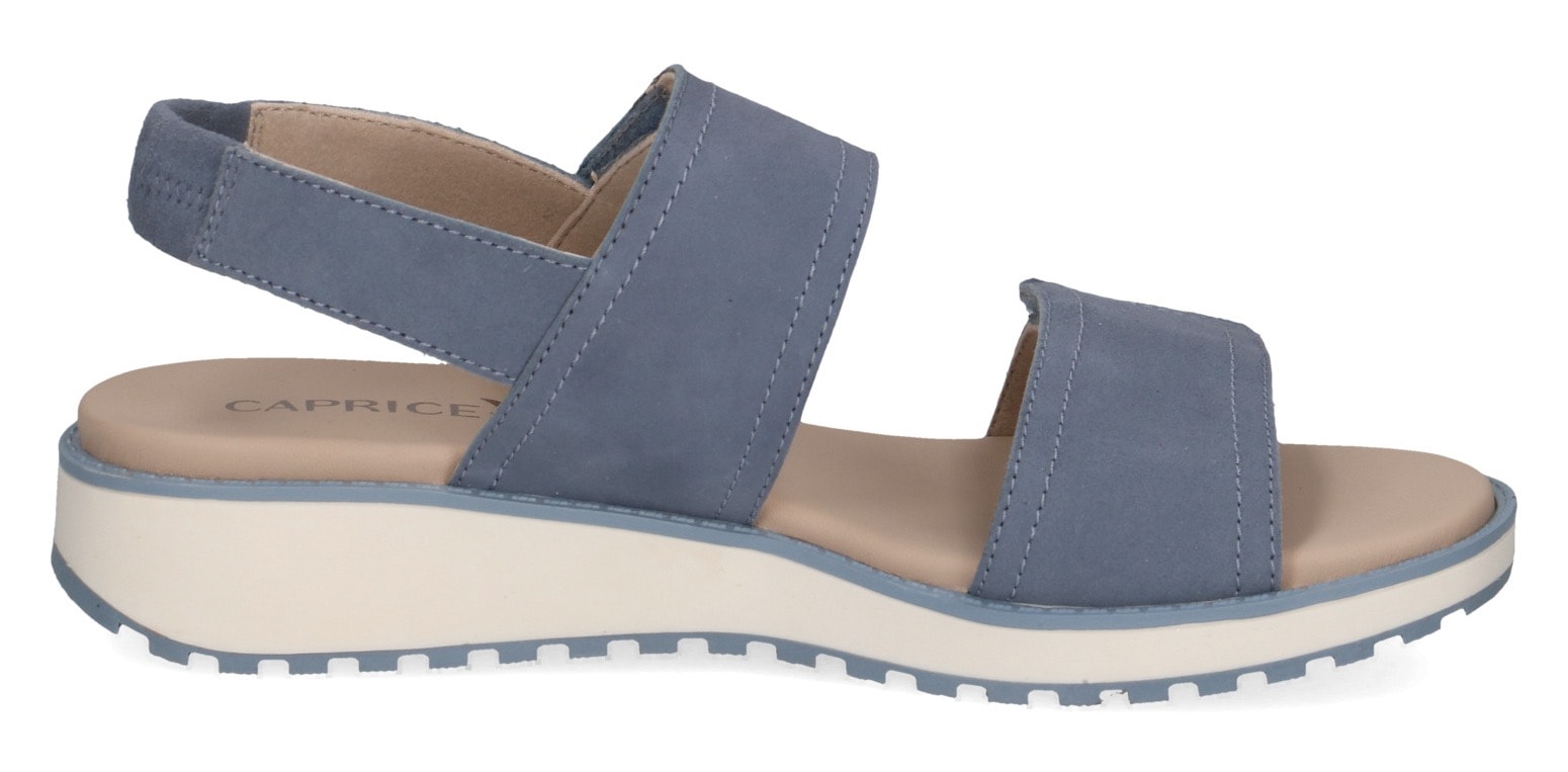 Caprice Keilsandalette, Riemchensandale, Bequemschuh, Sommerschuh mit Gummizug