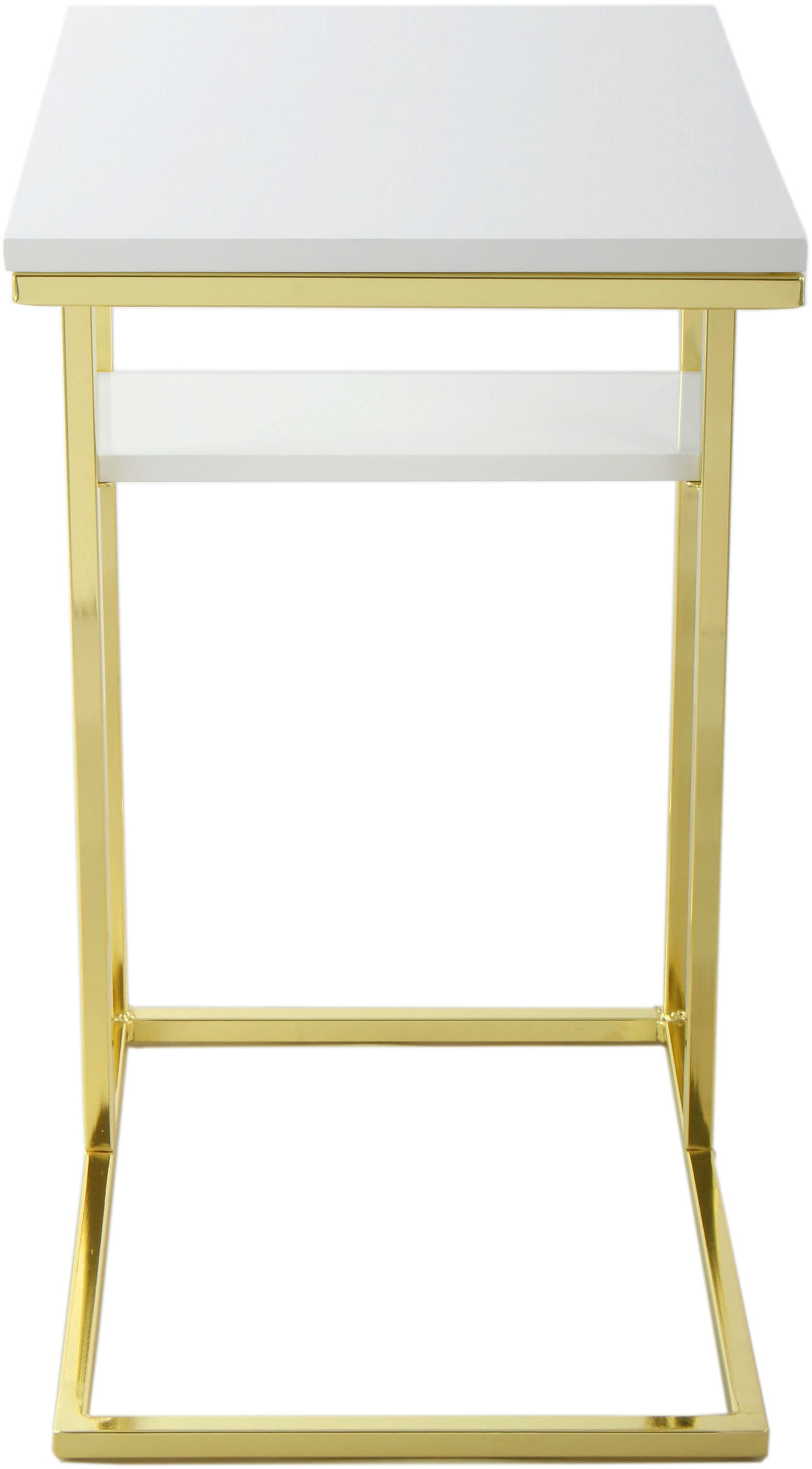 Kayoom Beistelltisch »Lucilla 225, Beistelltisch in eleganter Optik, in rechteckiger Form« 1 Stk. tlg. Modernes C-Form, dezentes Design, mit zusätzlicher Ablage