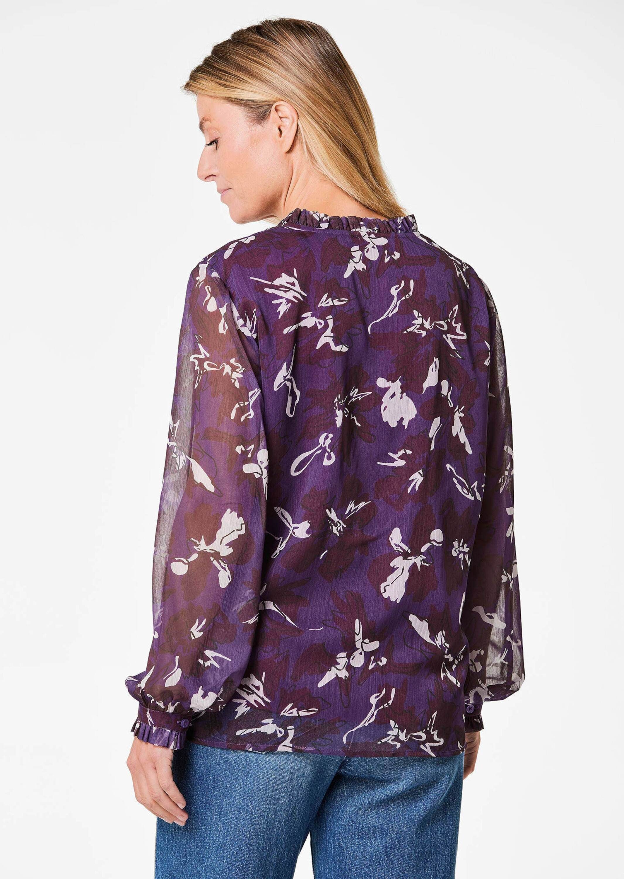 GOLDNER Chiffonbluse »Kurzgröße Bluse«