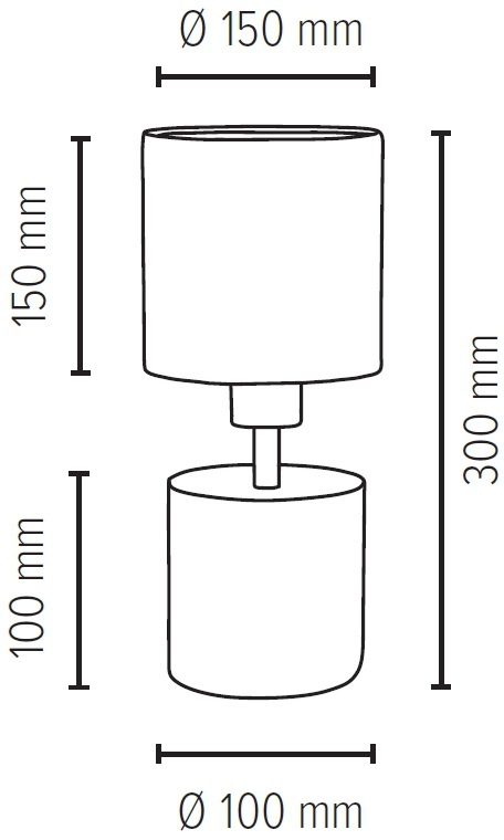 SPOT Light Tischleuchte »STRONG«, 1 flammig, Leuchtmittel E27 | ohne Leuchtmittel, Echtes Beton - handgefertigt, Naturprodukt, Lampenschirm aus Stoff