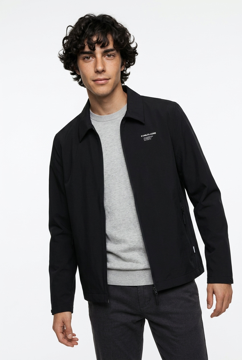Jack & Jones Langarmhemd »JCOAERO SHIRT JACKET LS NOOS« mit Reißverschluss