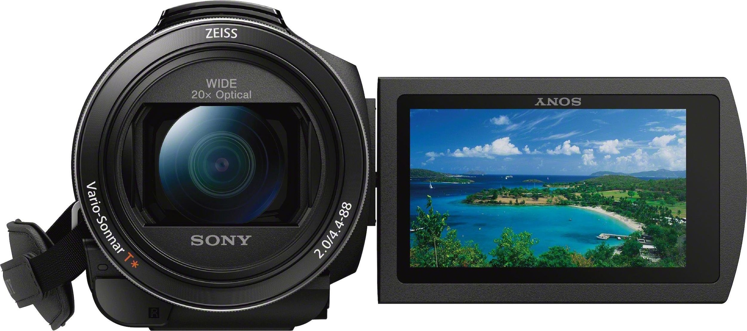 Sony Camcorder »FDRAX53.CEN«, 4K Ultra HD, NFC-WLAN (Wi-Fi), 20 fachx opt. Zoom