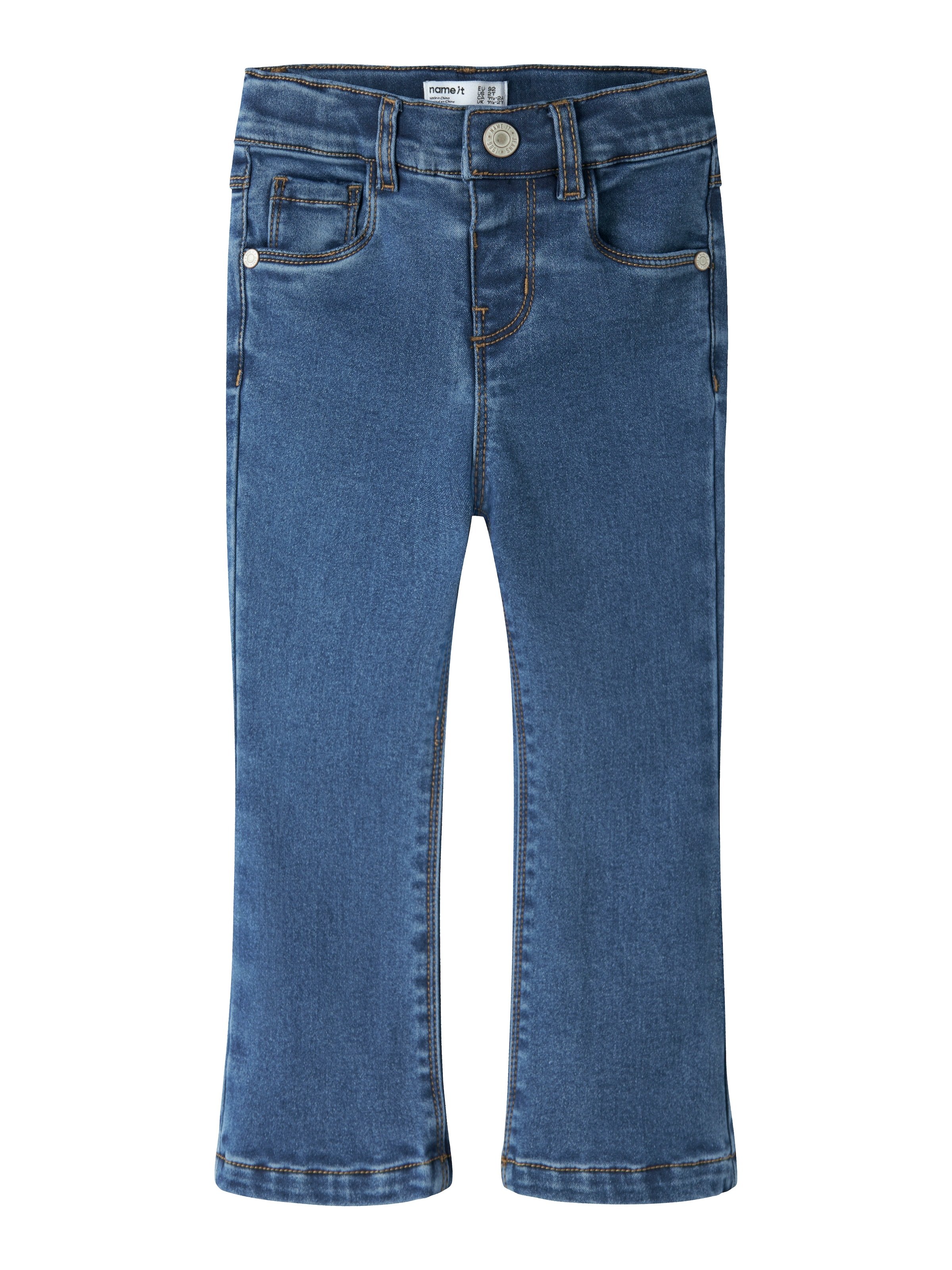 Name It Bootcut-Jeans »NMFSALLI BOOT FLEECE JEANS 6009-AN« Baumwollmischung, bootcut fit
