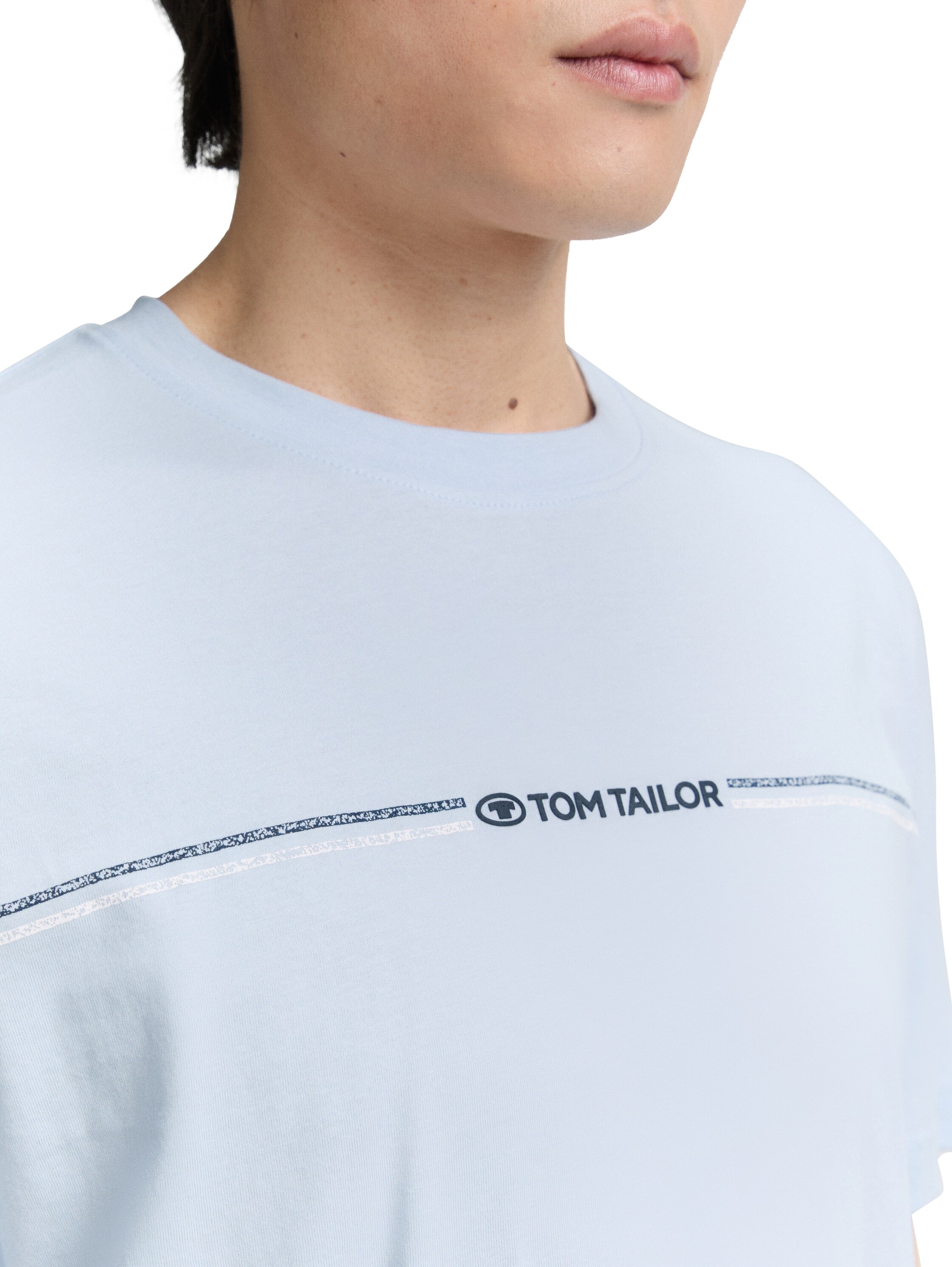 TOM TAILOR T-Shirt mit Logofrontprint
