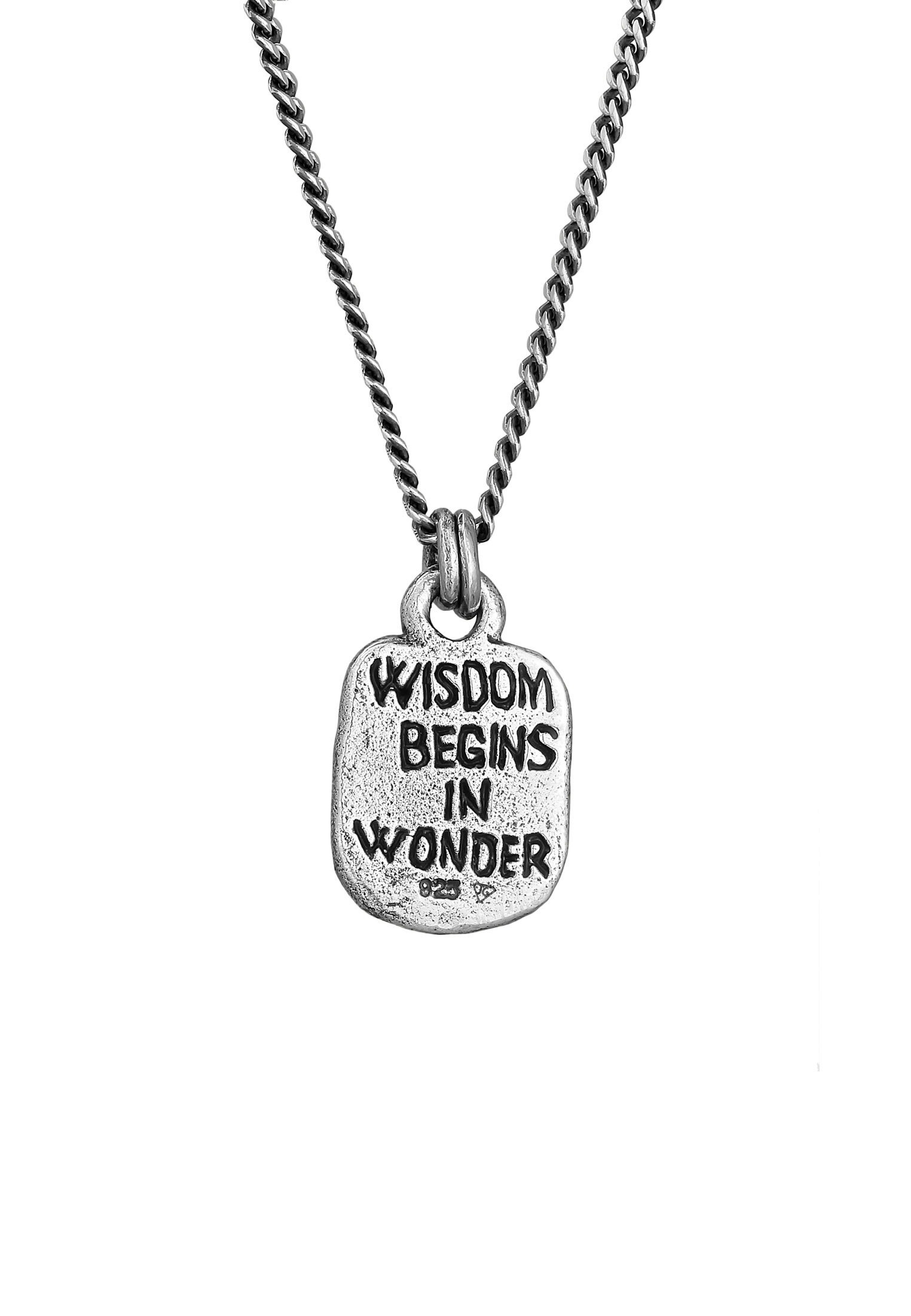 HAZE & GLORY Lange Kette »Halskette Wisdom - 925 Silber vergoldet«