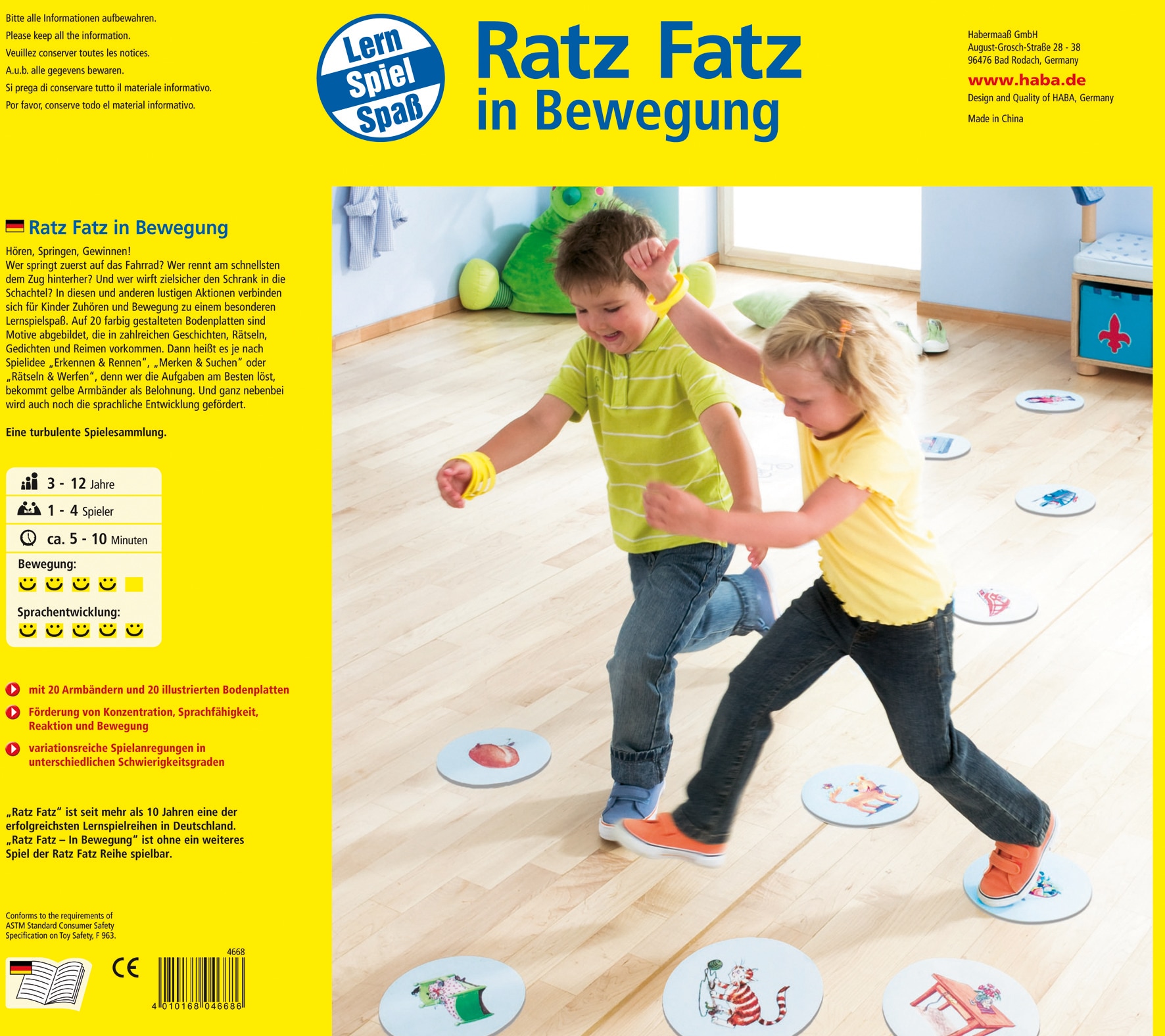Fatz, Spielesammlung Haba Ratz In Bewegung« bei »Holzspielzeug,