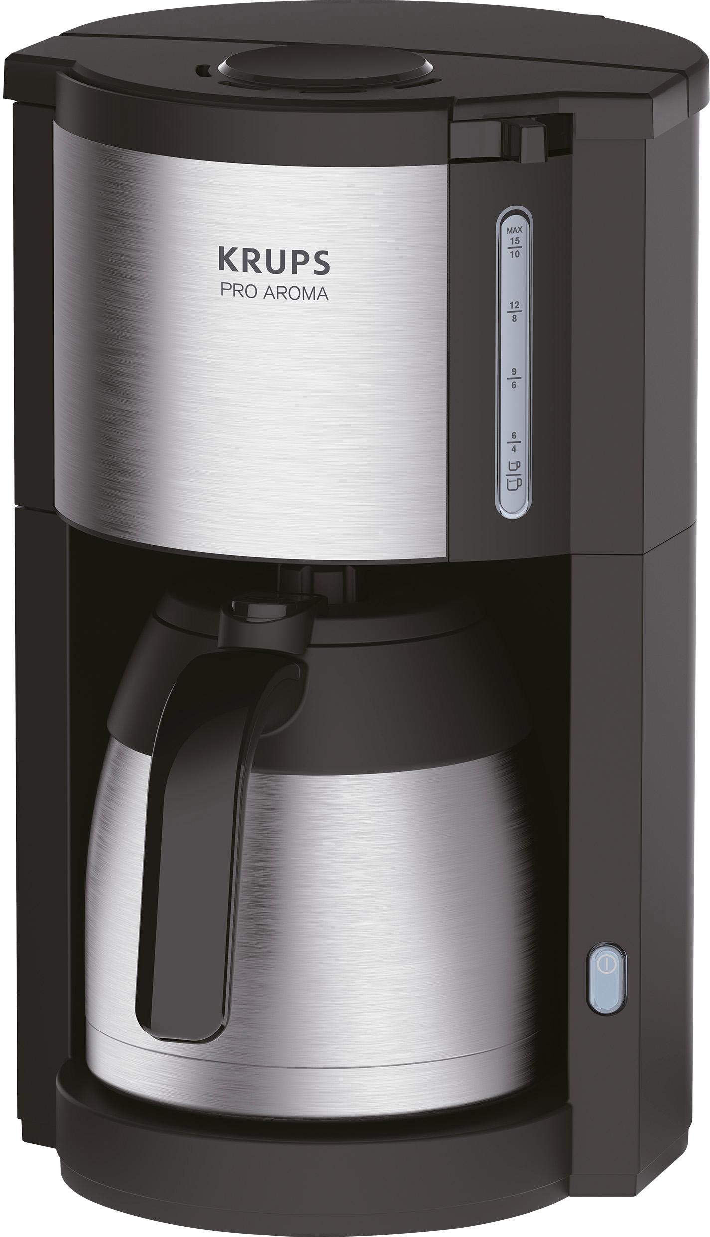 Krups Filterkaffeemaschine »KM305D bis Garantie XXL Papierfilter, Tassen Jahren l 1,25 für mit Kaffeekanne, Aroma«, 3 Pro 10 15