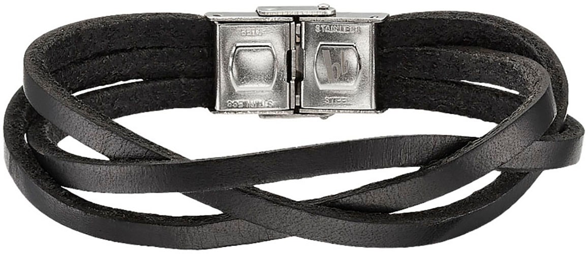 Bruno Banani Lederarmband »Schmuck Geschenk Armband, B4102B/20/00/BL, B4102B/20/00/BR«