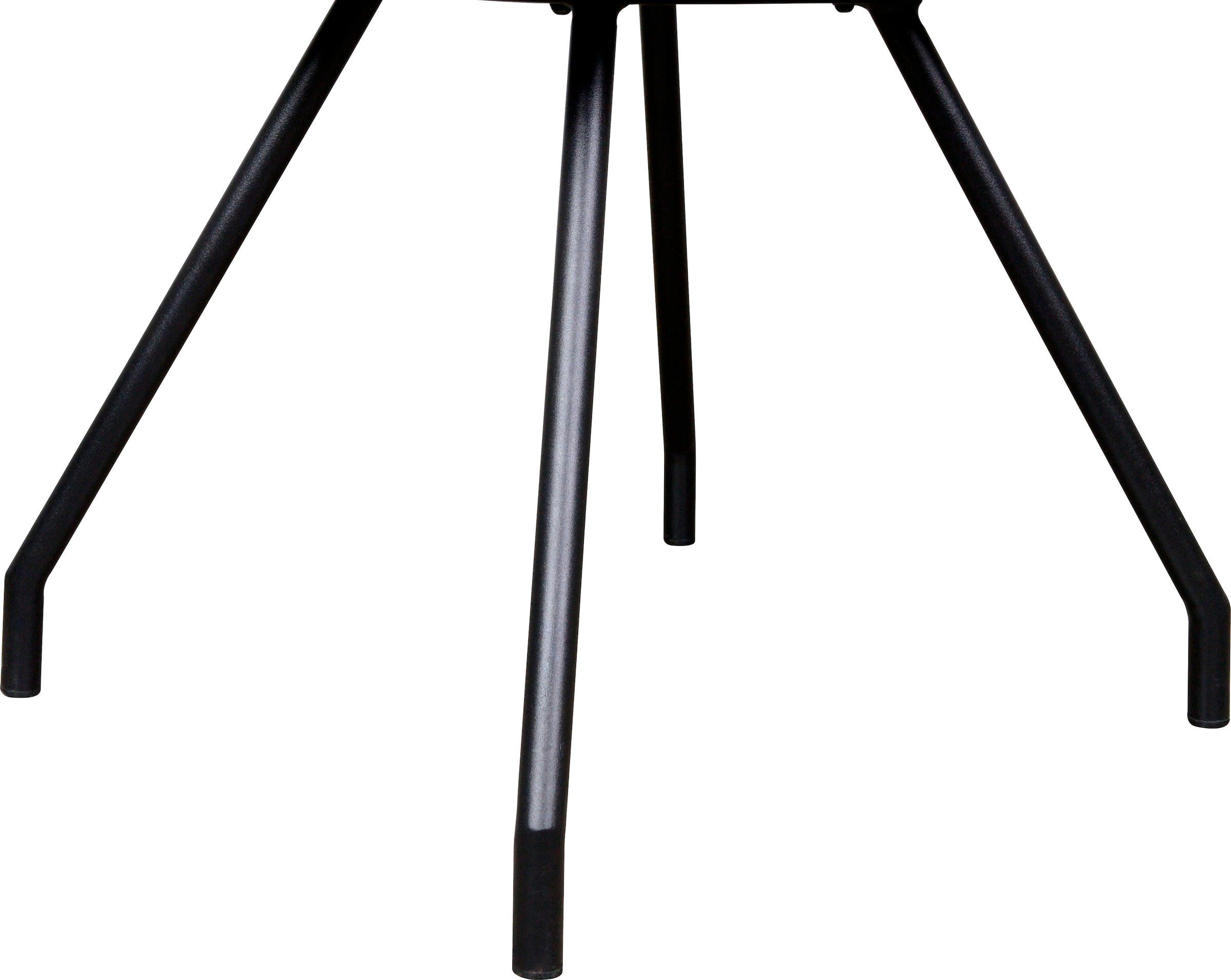 Kayoom Polsterstuhl »Stuhl Eaden 225 2er-Set, samtiger Stoffbezug, Paspel aus Kunstleder« (Set) 2 Stk.stilvoll, pflegeleicht, zeitgemäße Farbgebung, samtiger Stoffbezug