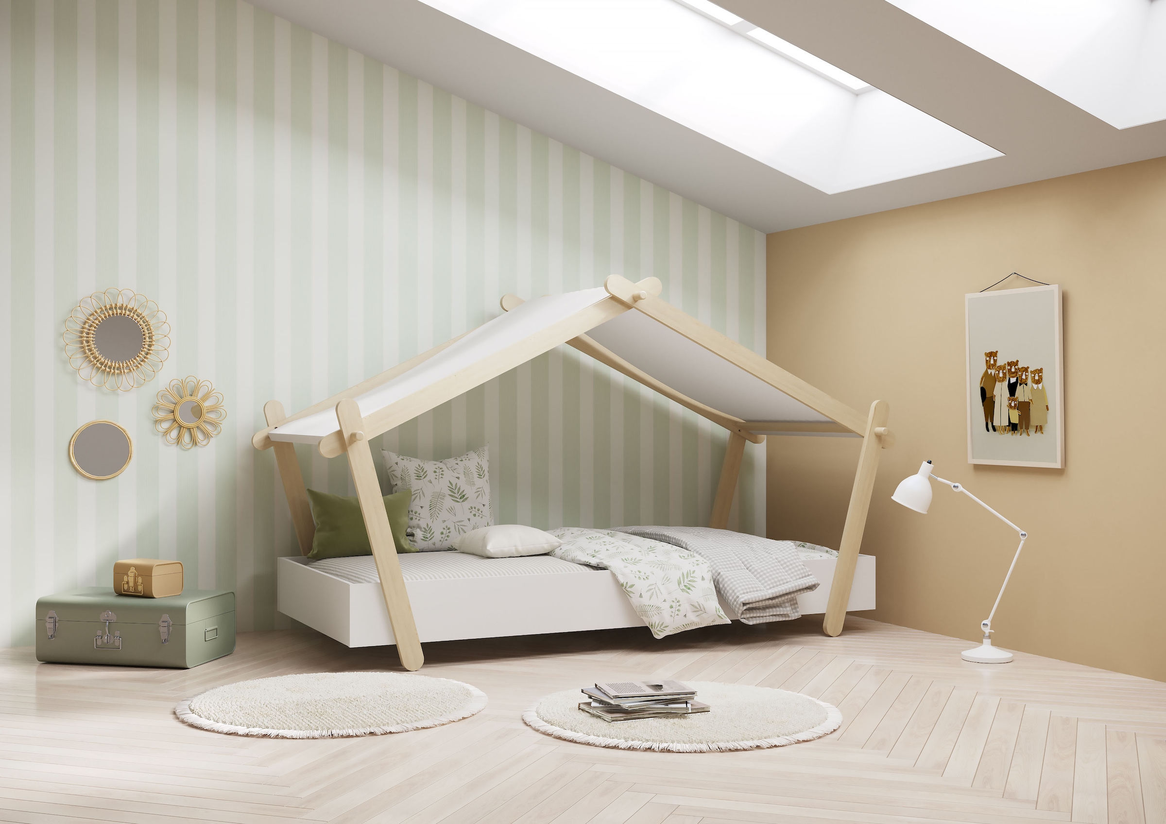 Demeyere GROUP Kinderbett »Lodge«, Bett in der Hausform
