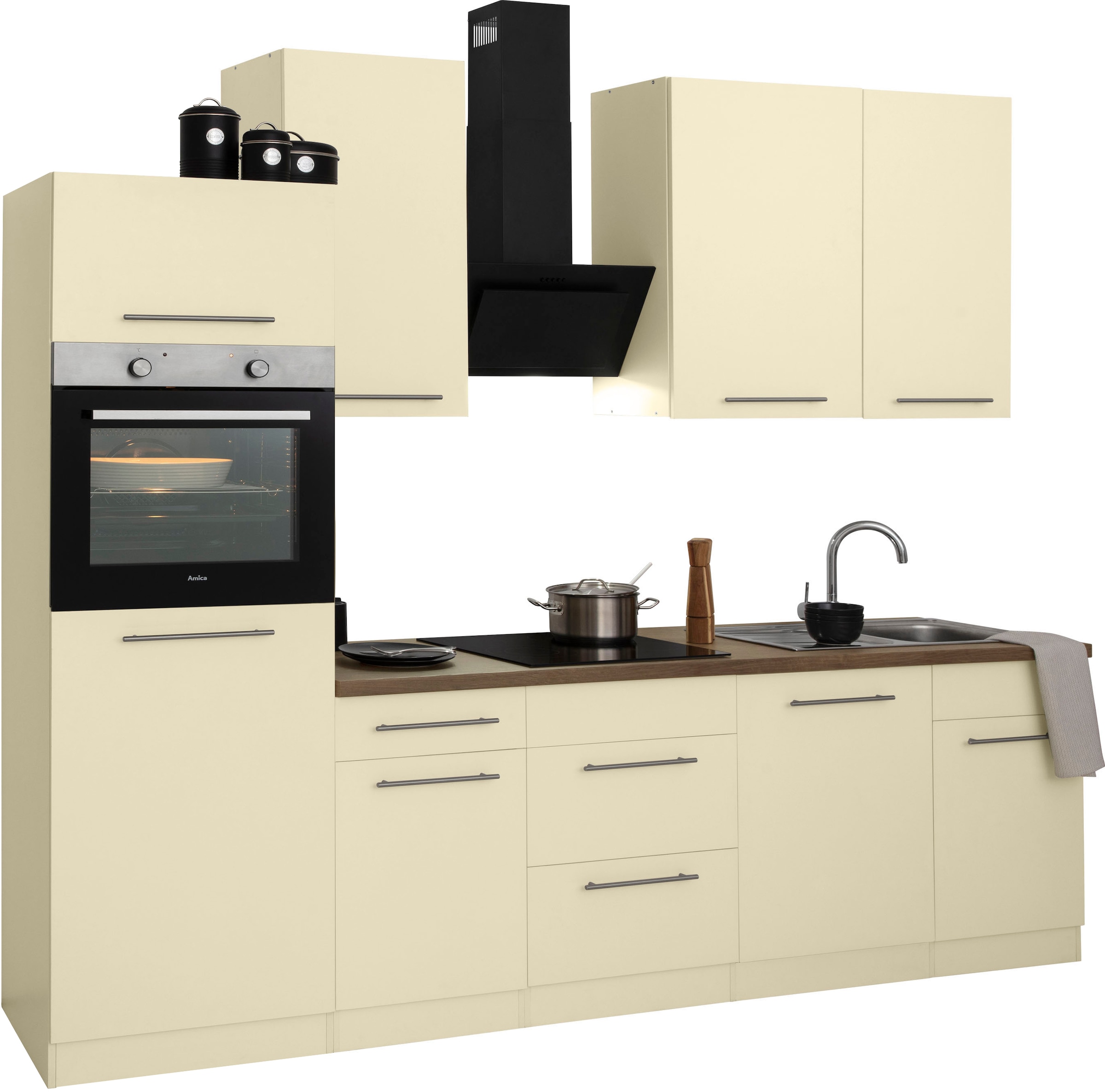 wiho Küchen Küchenzeile "Unna" ohne E-Geräte, Breite 280 cm