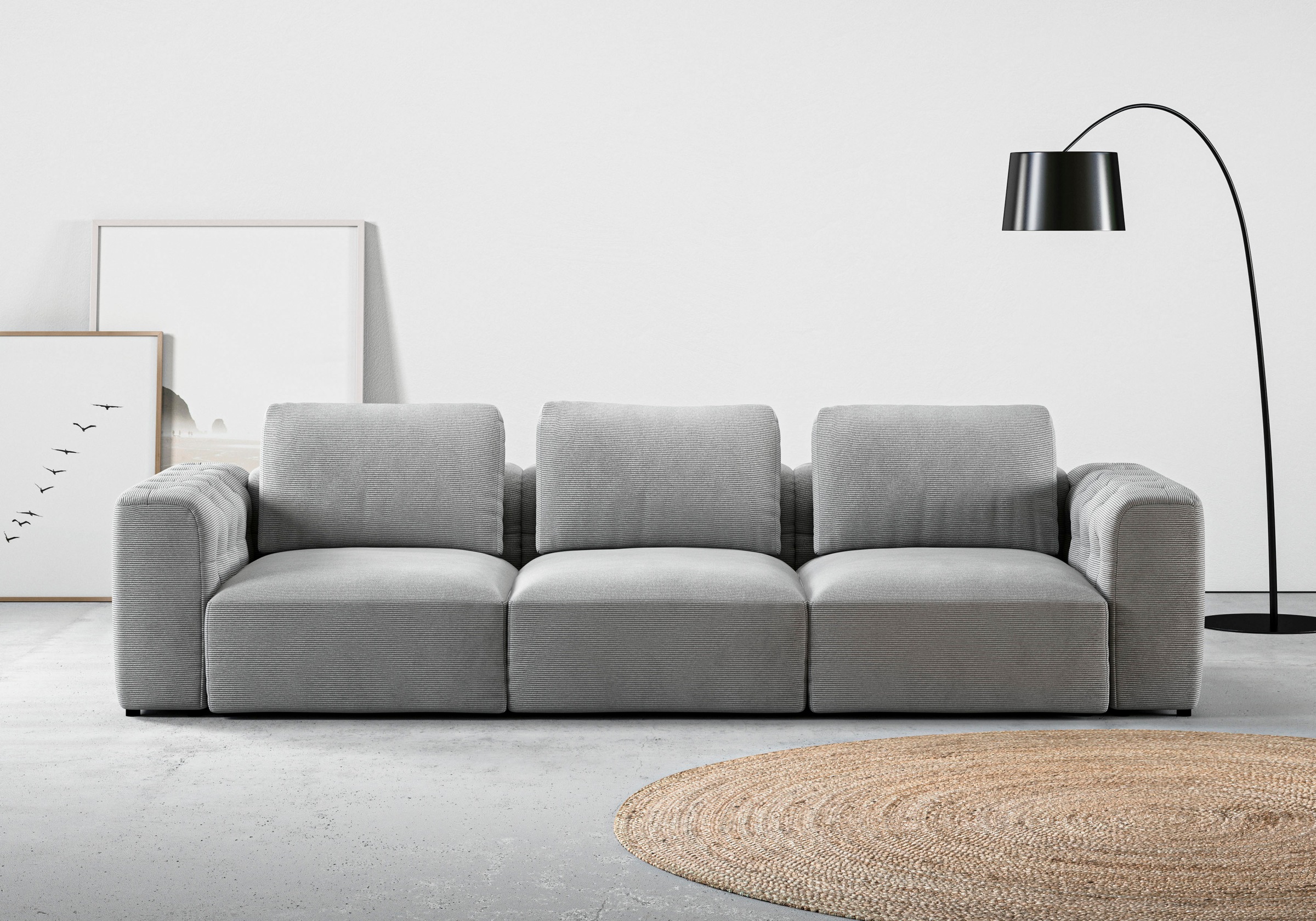 RAUM.ID 3-Sitzer »Cushid«, Modulsofa, bestehend aus 3 Teilen, Breite 300 cm