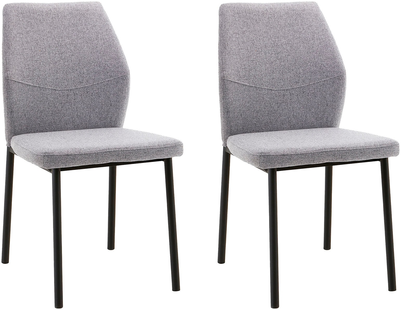 Home affaire Esszimmerstuhl »Lumos«, (Set), 2 St., Webstoff, Webstoff in vielen Farben erhältlich mit stabilem Metalluntergestell