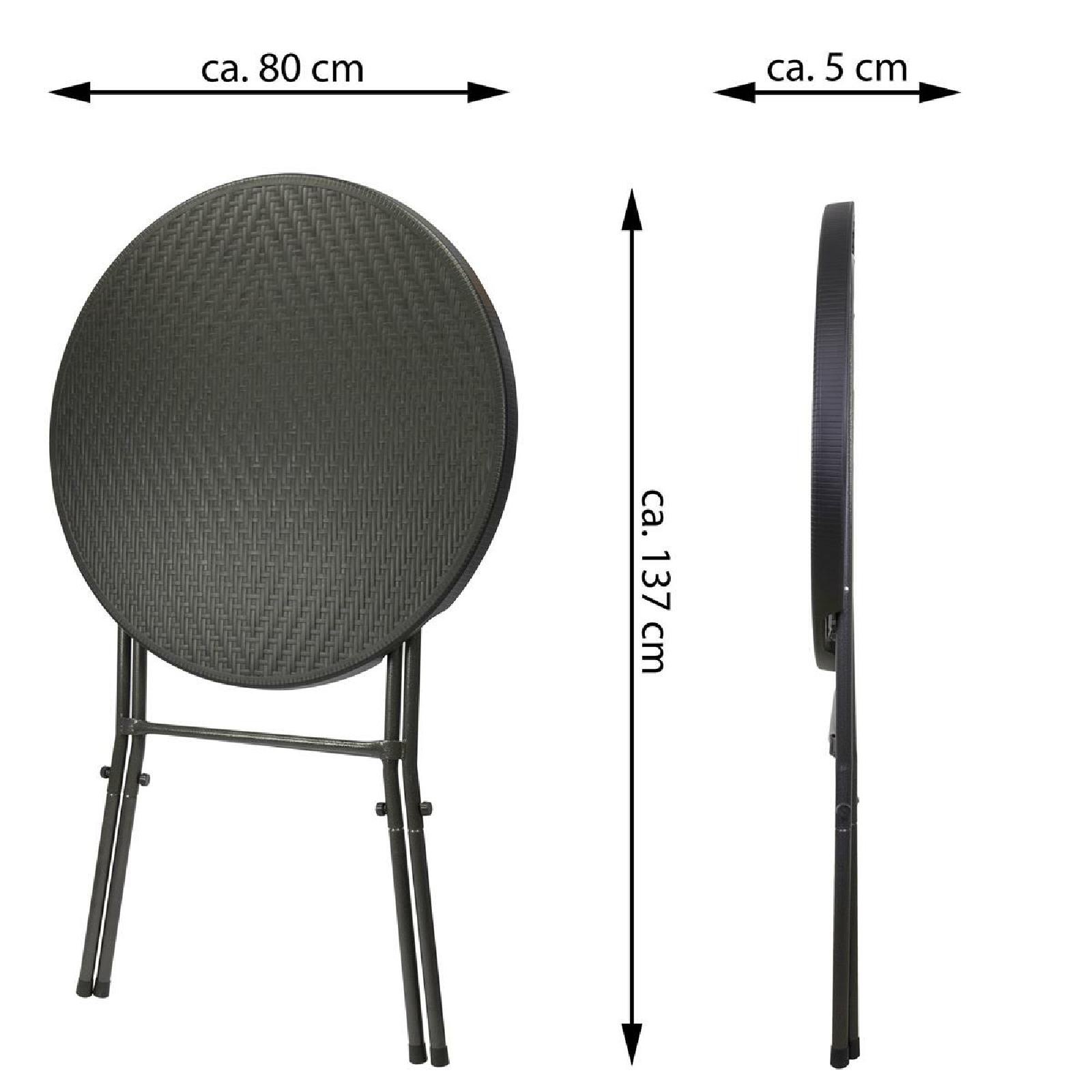 VCM Gartentisch »Partytisch rund klappbar«