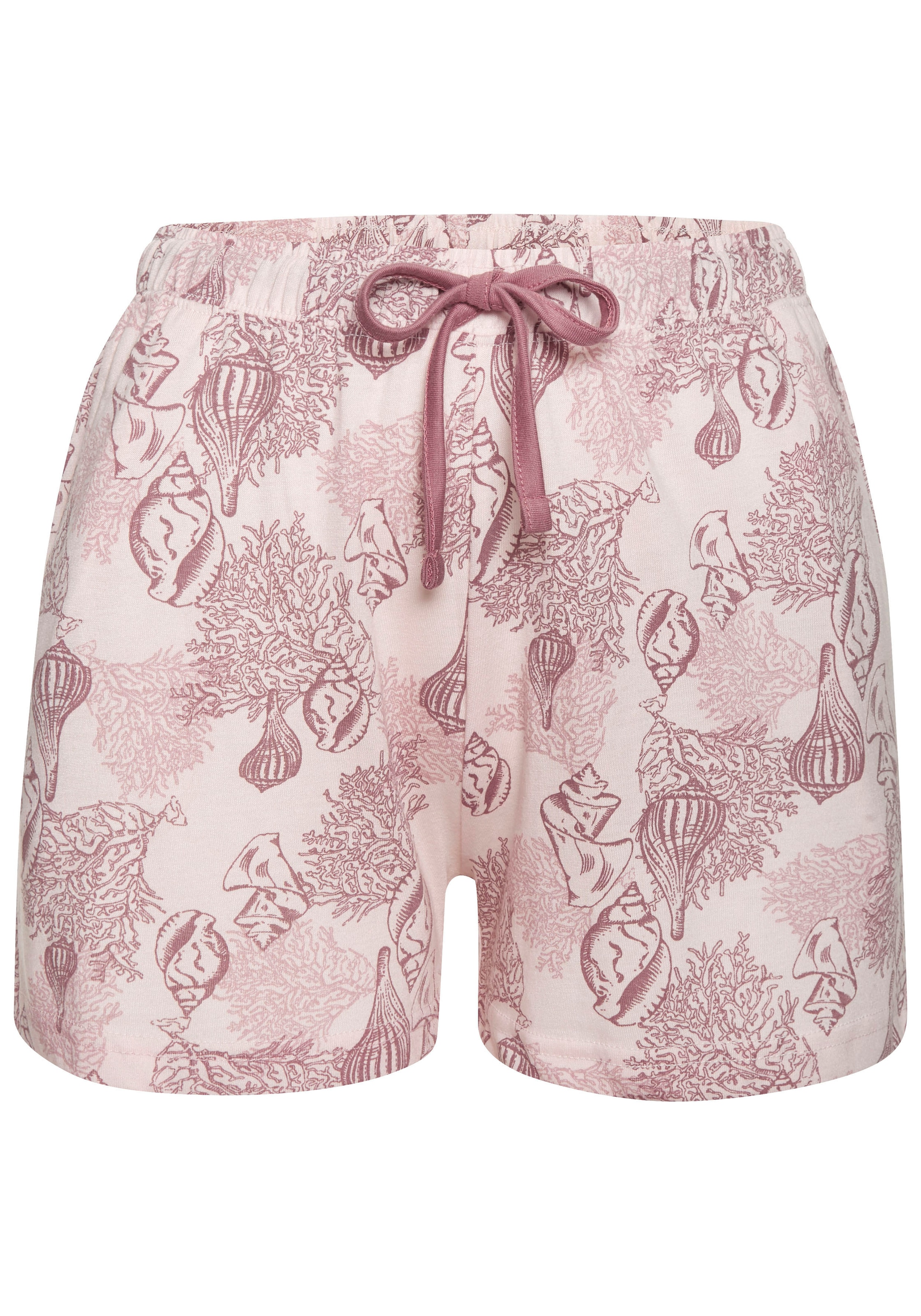 Vivance Dreams Shorty, (Set, 2 tlg.), Schönes Muschel-Muster