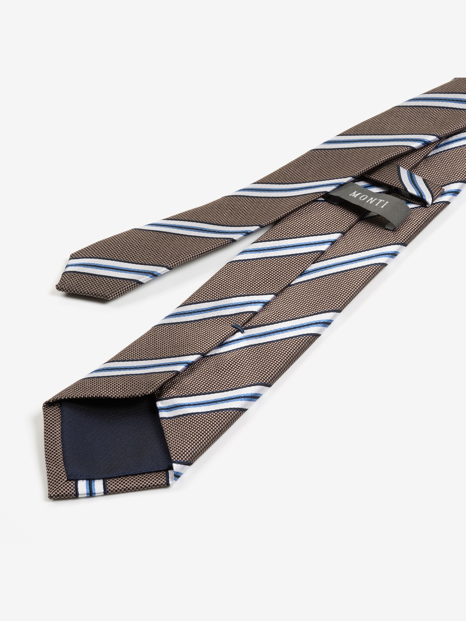 MONTI Krawatte »THOMA« aus reiner Seide – mit klassischem Streifen-Dessin und Twill-Struktur