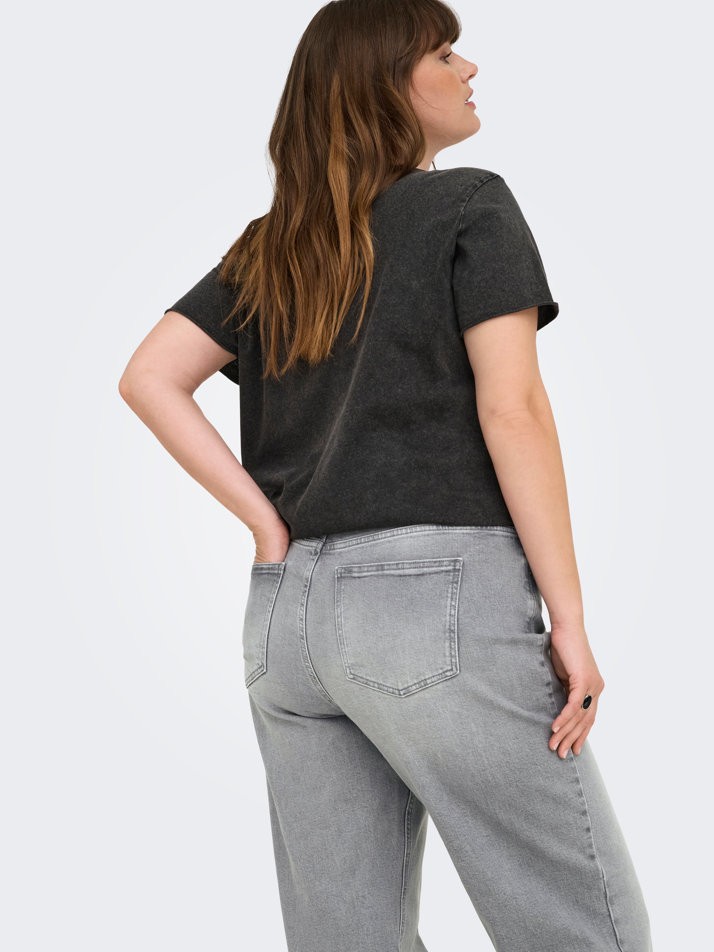 ONLY CARMAKOMA Weite Jeans »CARJUICY HW WIDE LEG REA707 DNM« Baumwollmischung, High Waist
