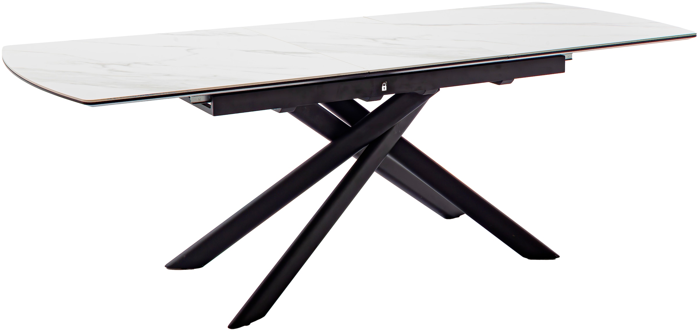 MCA furniture Esstisch »VANINO Auszugtisch 180-230 cm marmoriert«, (1 St.), Keramik,Metall,Synchronauszug,ausziehbar,8-10 Personen