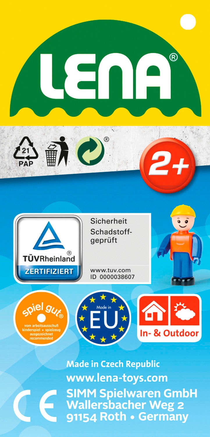 Lena® Spielzeug-Bagger »Aktive« mit beweglichem Baggerarm und verstellbarem Fahrgestell