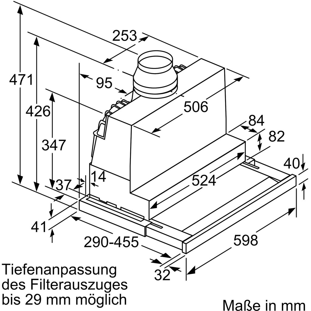 BOSCH Flachschirmhaube »DFS067K51«