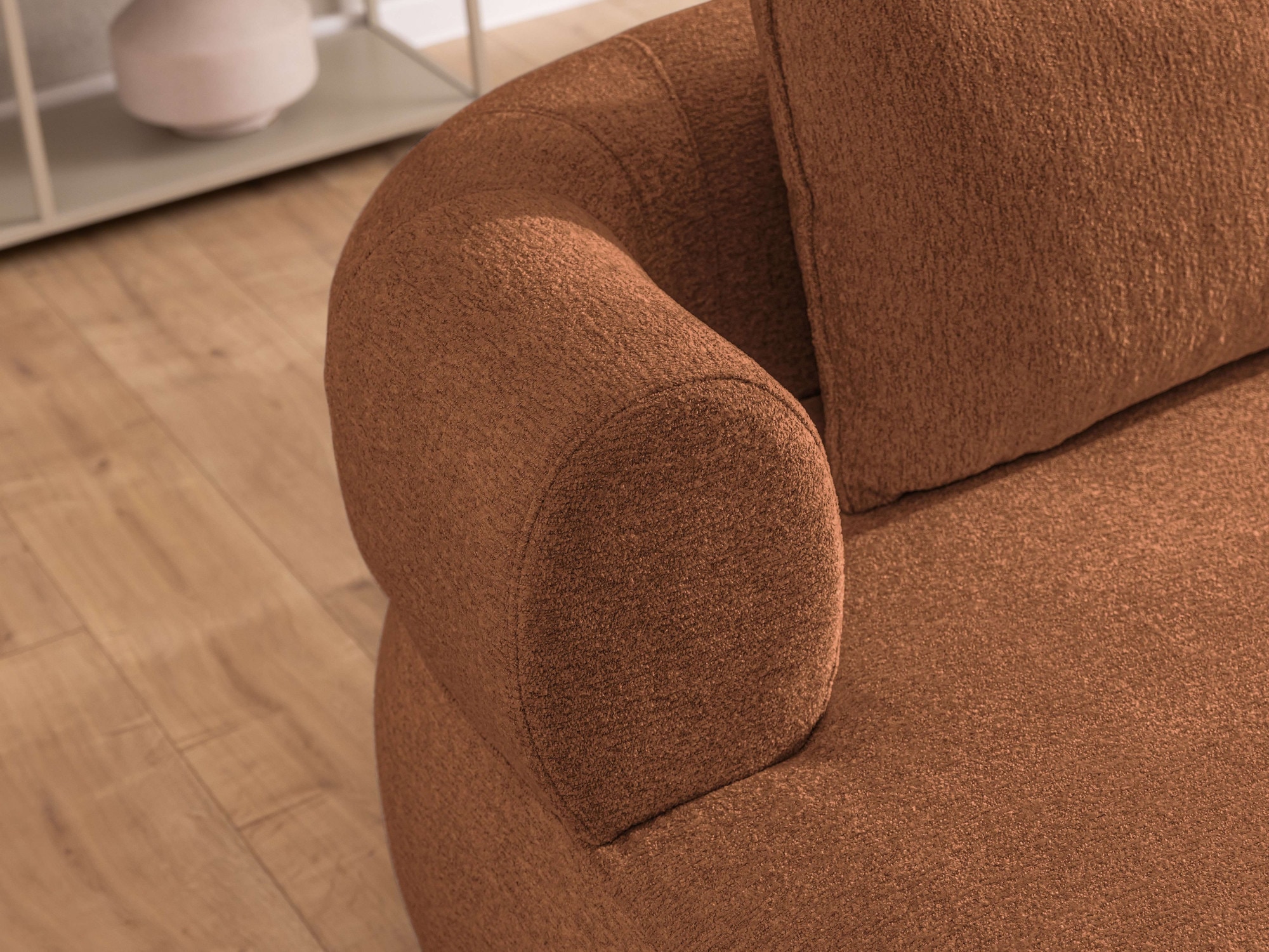 Home affaire XXL-Sessel »LUSSAC Loveseat extra tief, große Sitzfläche, Maße B/T/H: 123/158/78cm« hoher Sitzkomfort und modernes Design, Sofa ohne Bettfunktion