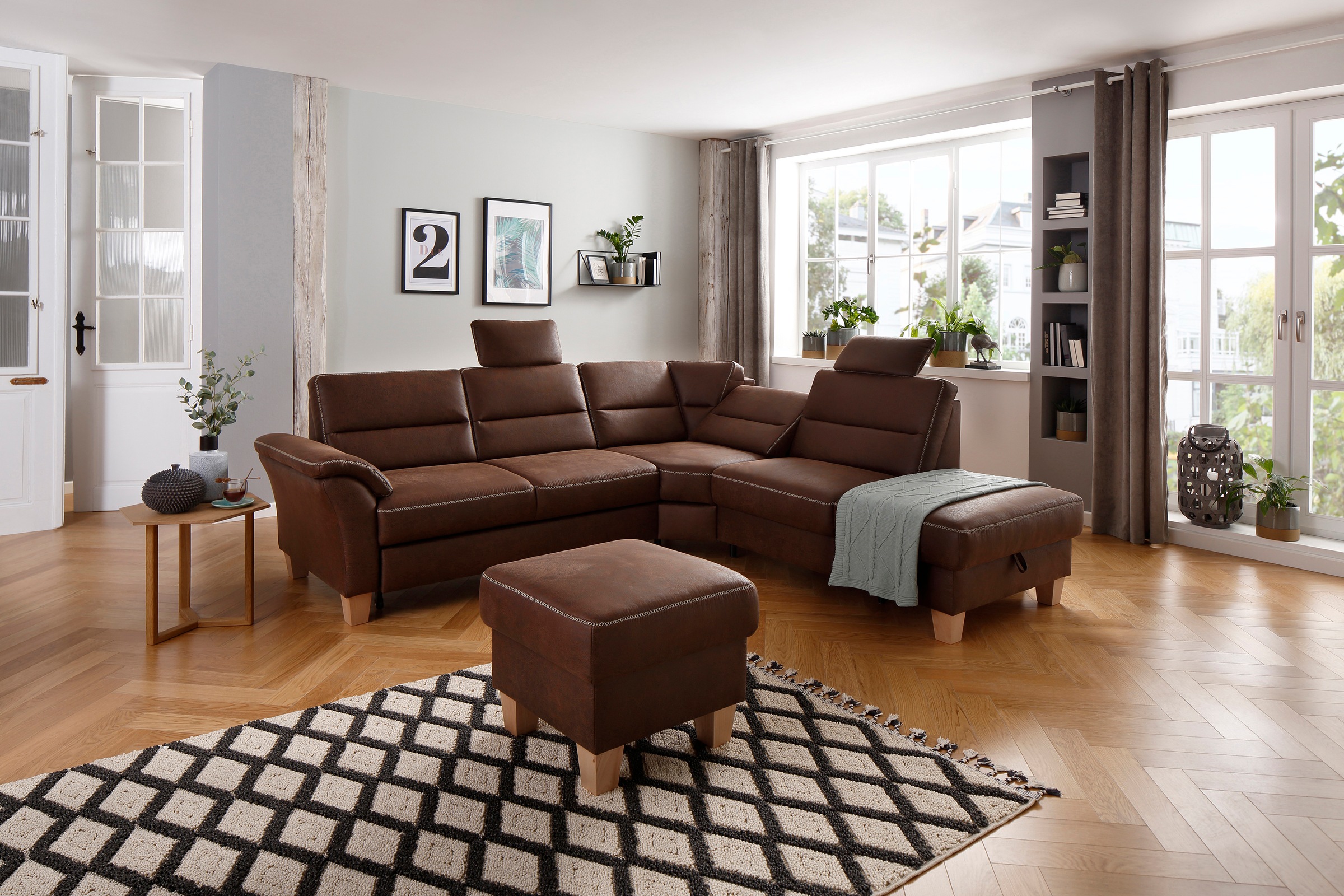 Home affaire Ecksofa »Soleo L-Form«, komfortabel durch Trapezecke mit Relaxfunktion, auch mit Bettfunktion