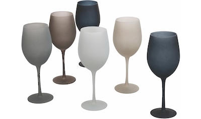 Weinglas »Happy Hour Stones«, (Set, 6 tlg.), Gläser-Set, 6-teilig, Inhalt 550 ml