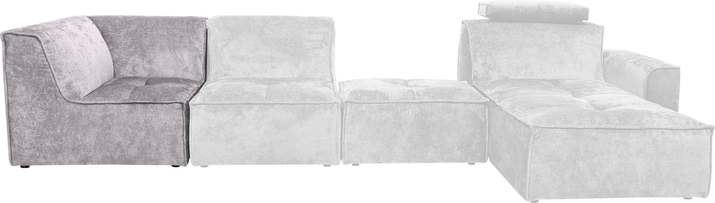 RAUM.ID Sofa-Eckelement »Monolid«, als Modul oder separat verwendbar, für individuelle Zusammenstellung