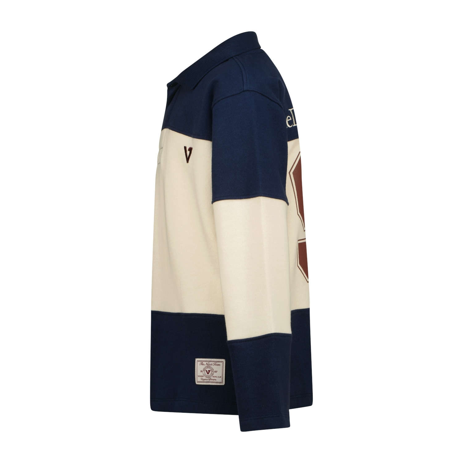 Vingino Langarm-Poloshirt mit großem Rückenprint / Colorblocking-Design / für Boys