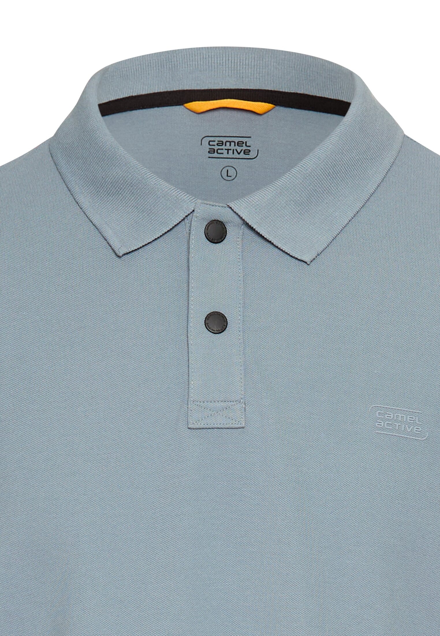 camel active Langarm-Poloshirt, mit Logo Stickerei