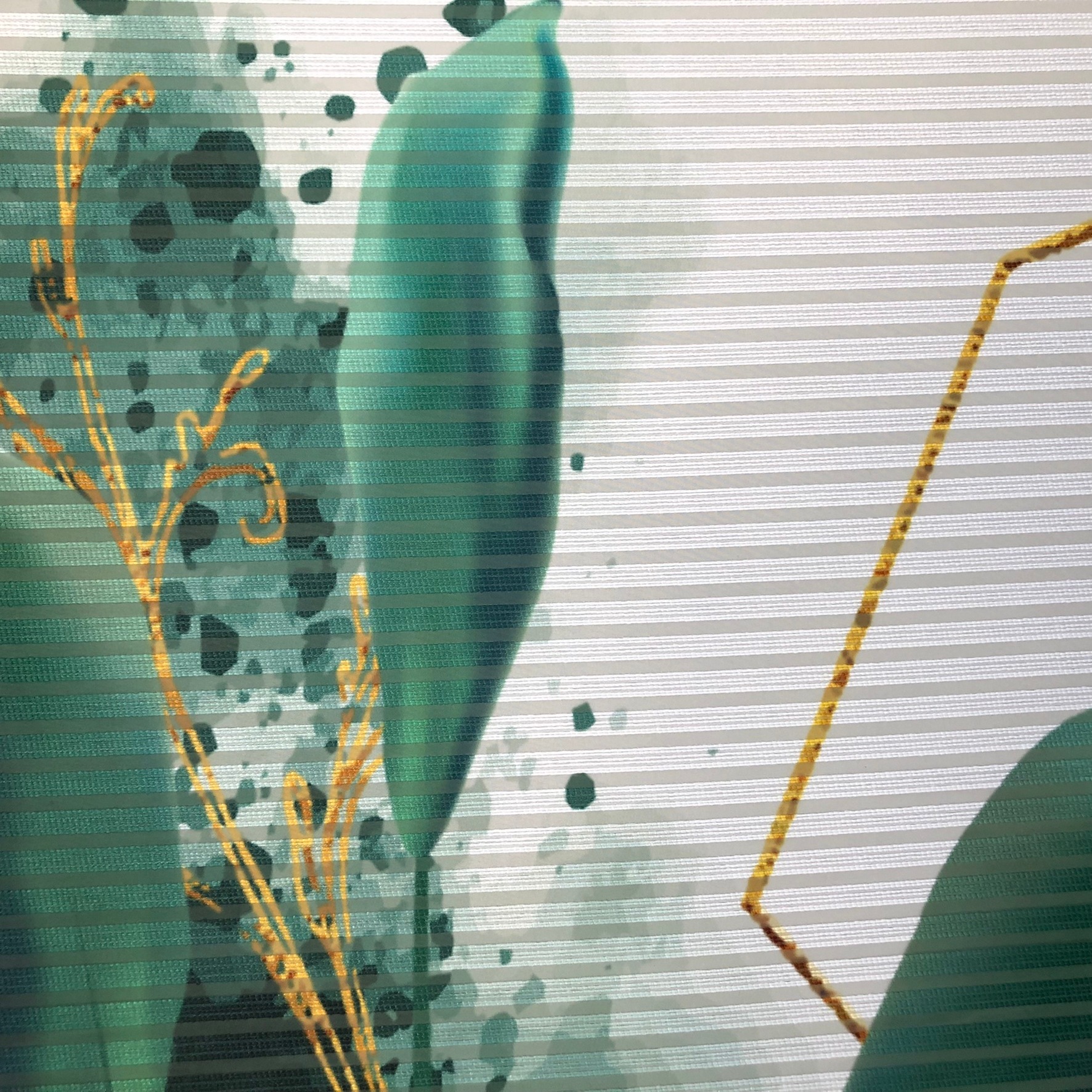 HOME in green Schiebegardine »SIGNA« Paneelwagen 1 Stk. tlg. DIGITALBEDRUCKT, BAMBUSOPTIK RECYCELT