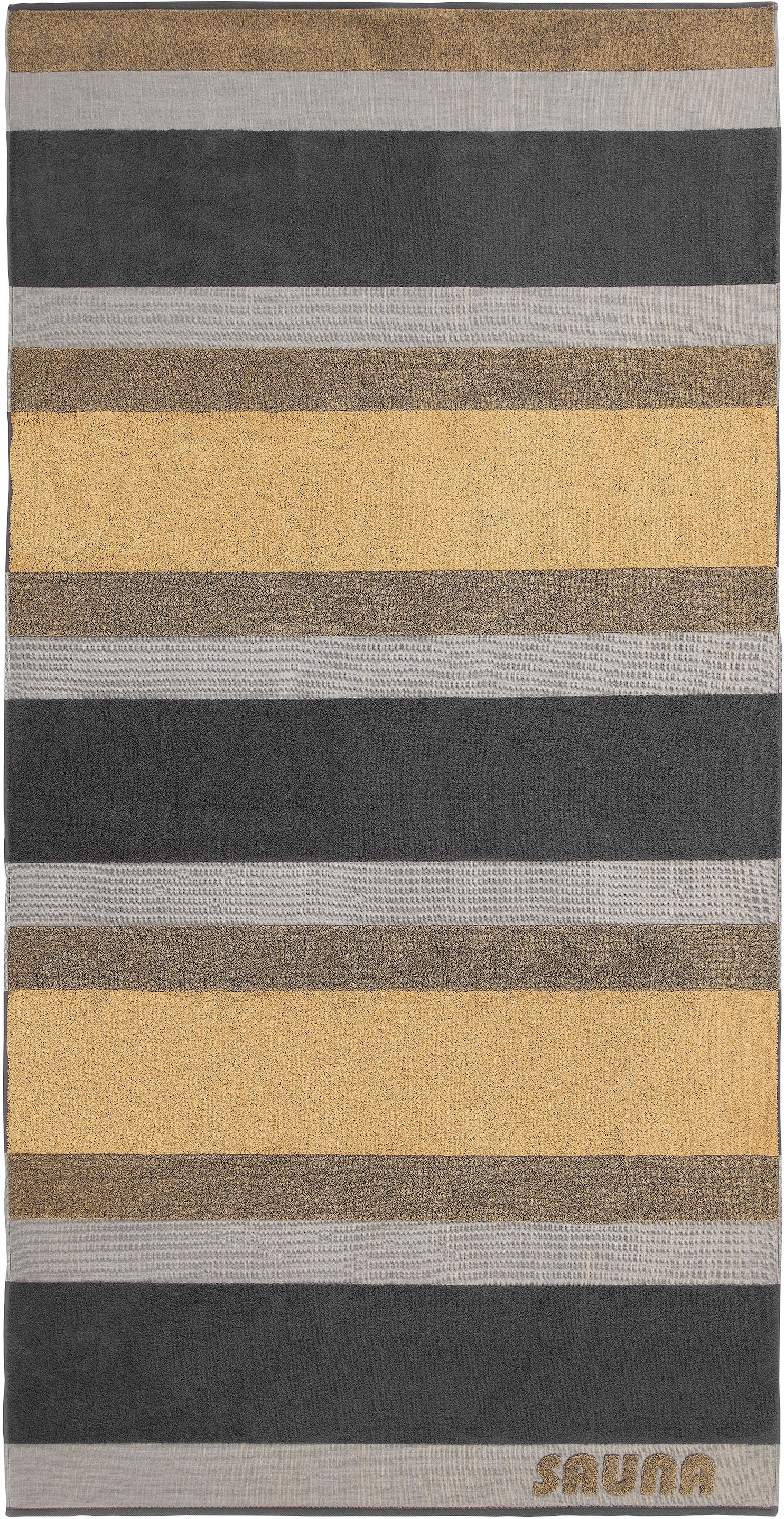 Saunatuch »Saunatuch SaunaStripe«, (1 St., Saunatuch 100 x 200 cm)