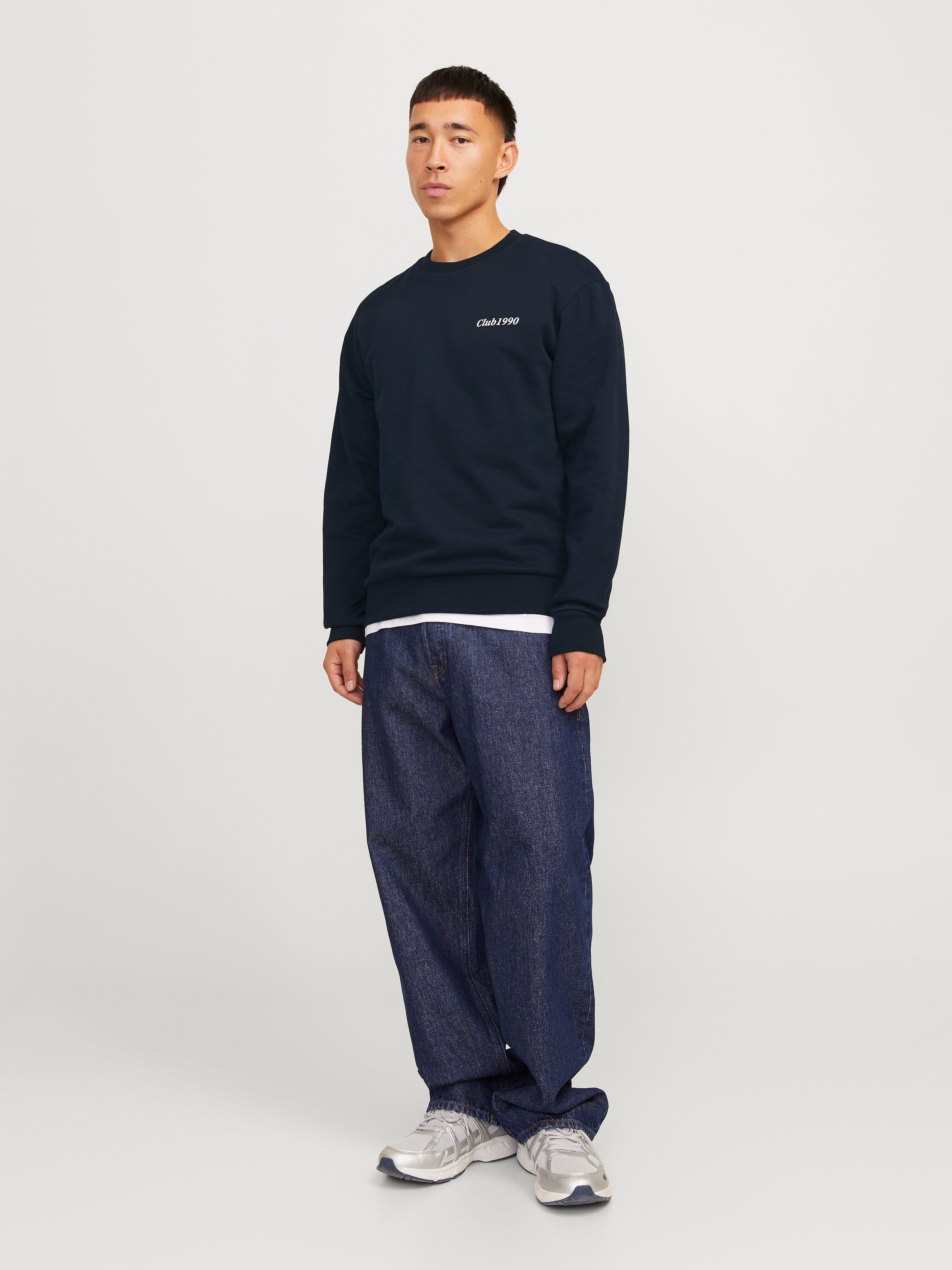 Jack & Jones Sweatshirt »JJEBRADLEY GRAPHIC SWEAT CREW NOOS«, mit Front und Back Print