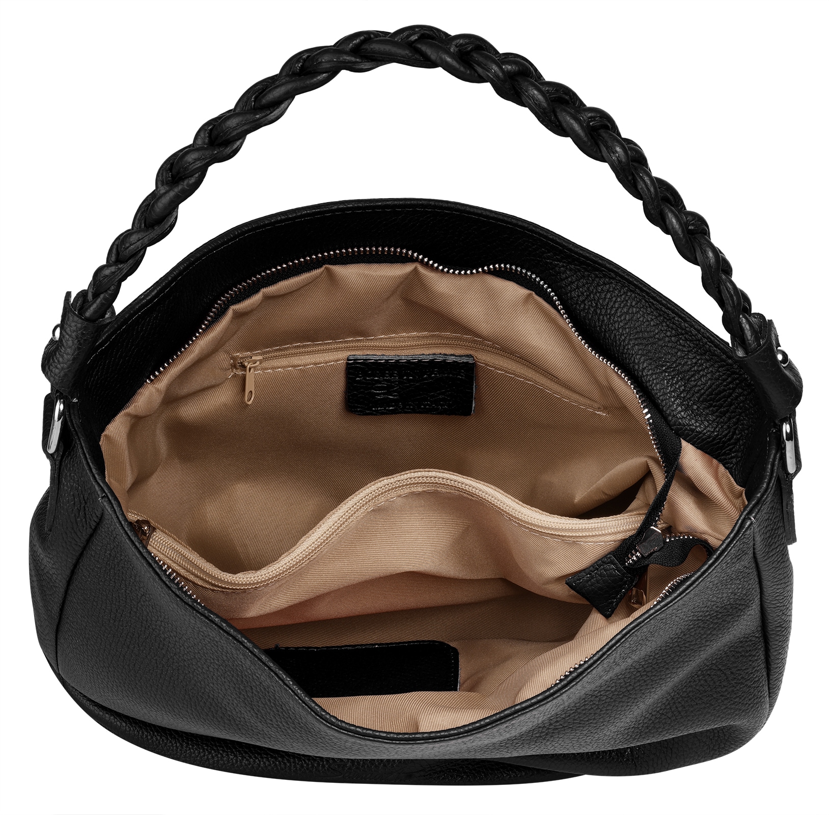 Samantha Look Henkeltasche, echt Leder, Made in Italy