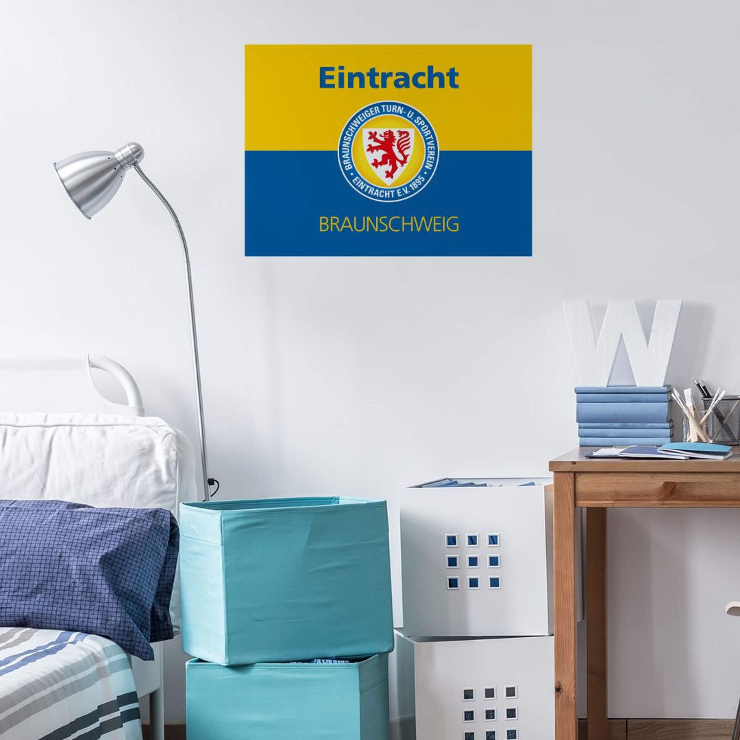 (1 auf St.) Wall-Art bestellen Raten Braunschweig Wandtattoo »Eintracht Banner«,