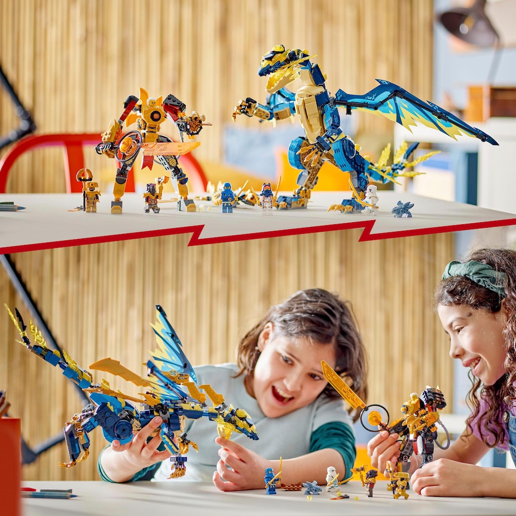 LEGO® Konstruktionsspielsteine »Kaiserliches Mech-Duell gegen den Elementardrachen (71796)«, (1038 St.)