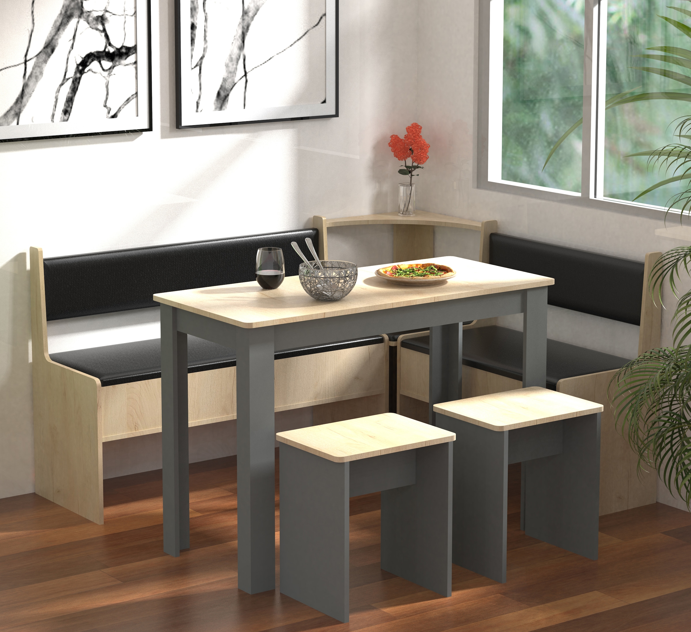 VCM Essgruppe »Eckbankgruppe Sitzgruppe Esal Maxi« 6 tlg.