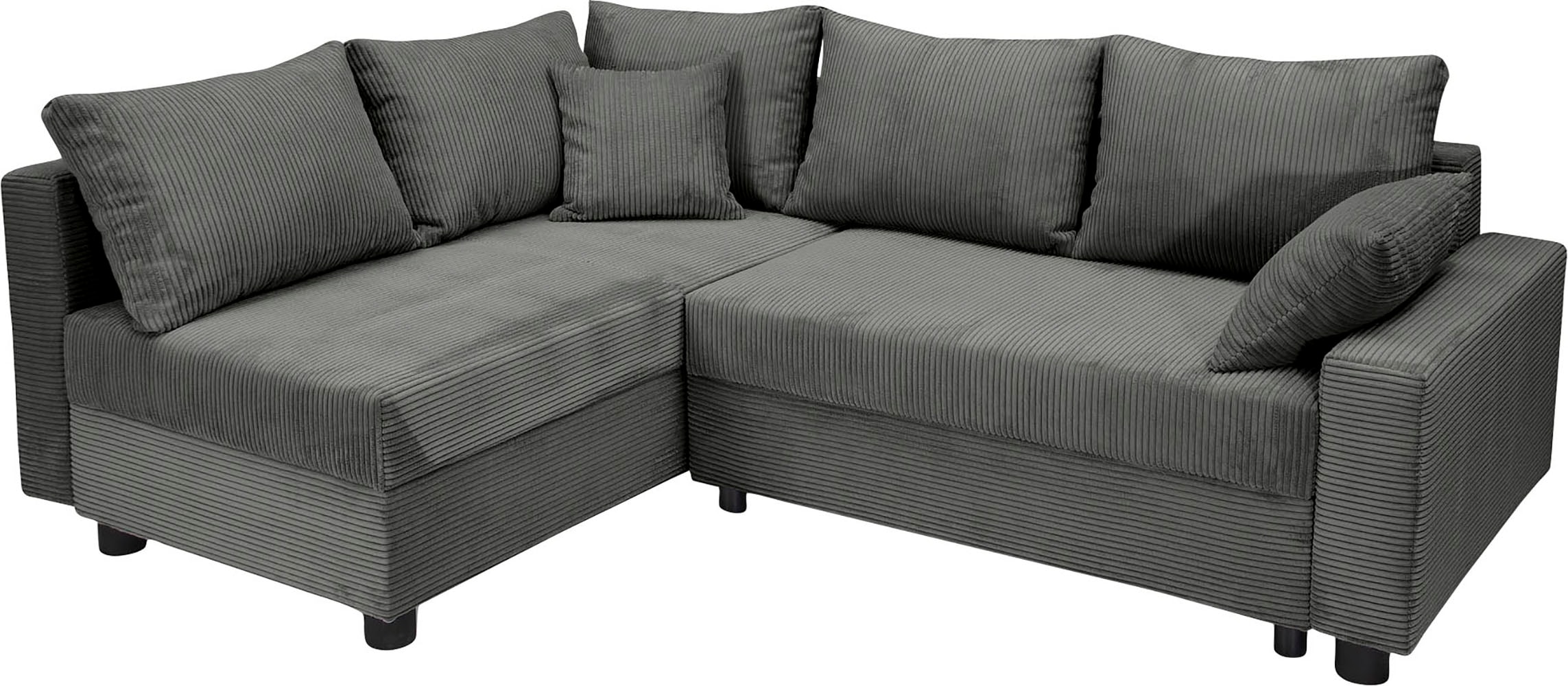 COLLECTION AB Ecksofa »Parma L-Form«, mit Schlaffunktion und Bettkasten, inklusive Kissen, Bonellfederkern