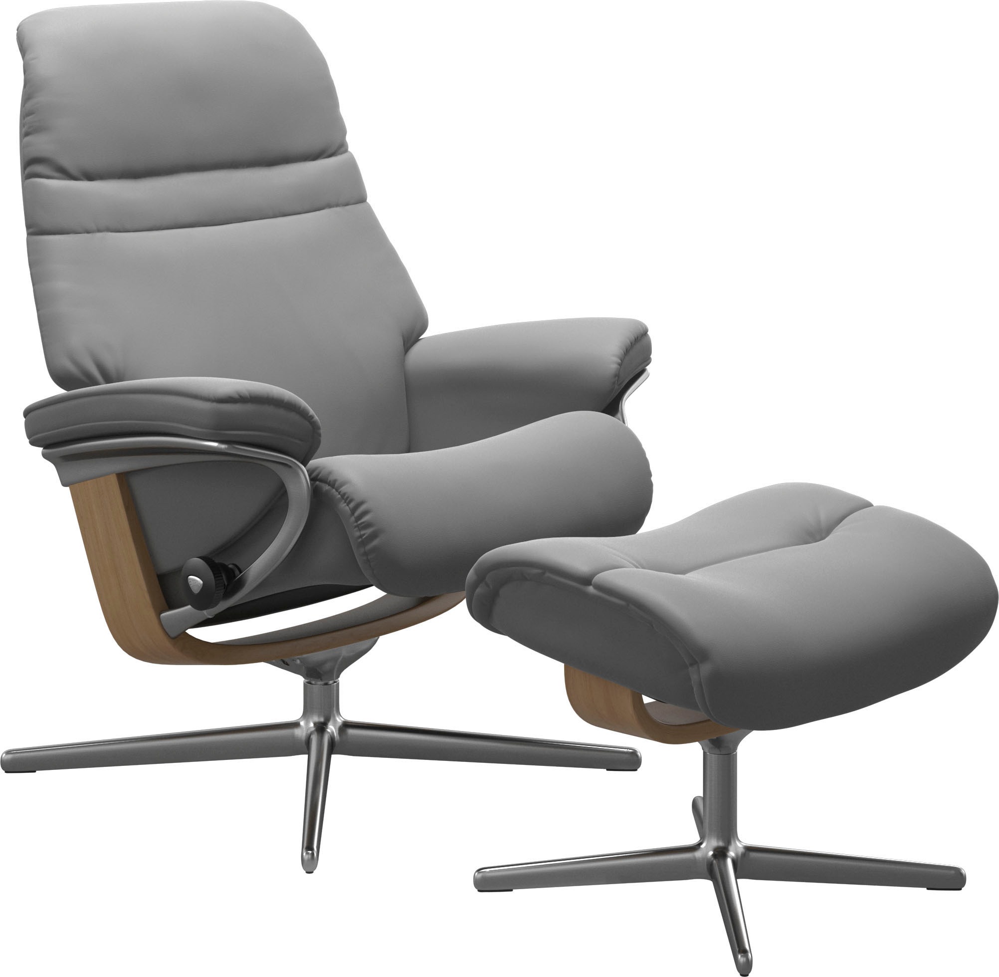 Stressless® Relaxsessel »Sunrise«, mit Cross Base, Größe S, M & L, Holzakzent Eiche