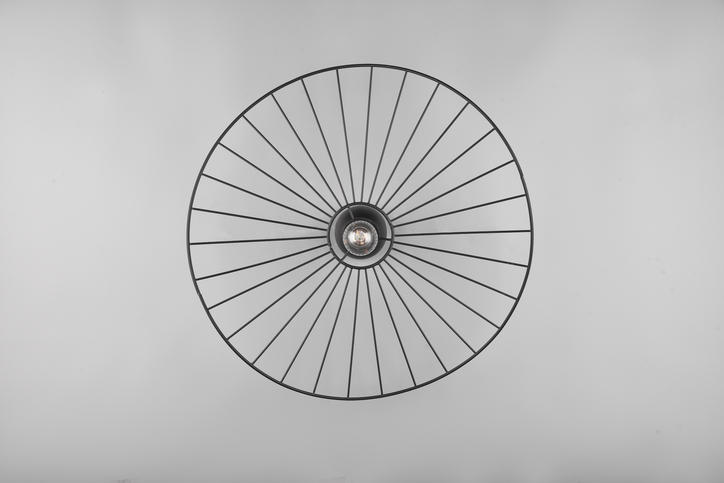 REALITY Leuchten Deckenleuchte »CHAPEAU, Deckenlampe exkl 1xE27 max 40W Ø60cm Schlafzimmer Deckenlampe«, 1 flammig, Leuchtmittel E27 | Leuchtmittel wechselbar, Lampenschirm aus filigranen Metallstreben sorgt für Schatten Effekte
