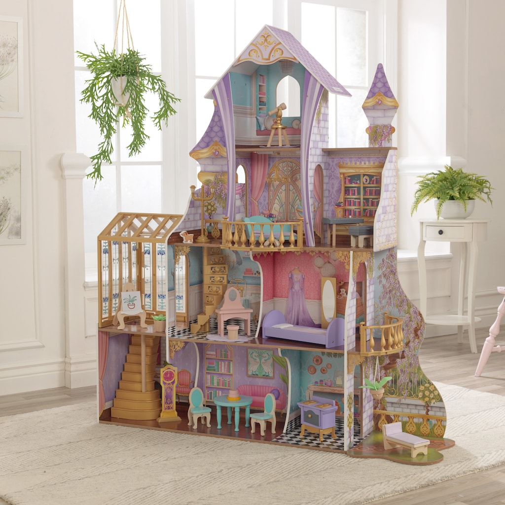 KidKraft® Puppenhaus »Zauberschloss mit Wintergarten«, mit Licht und Sound