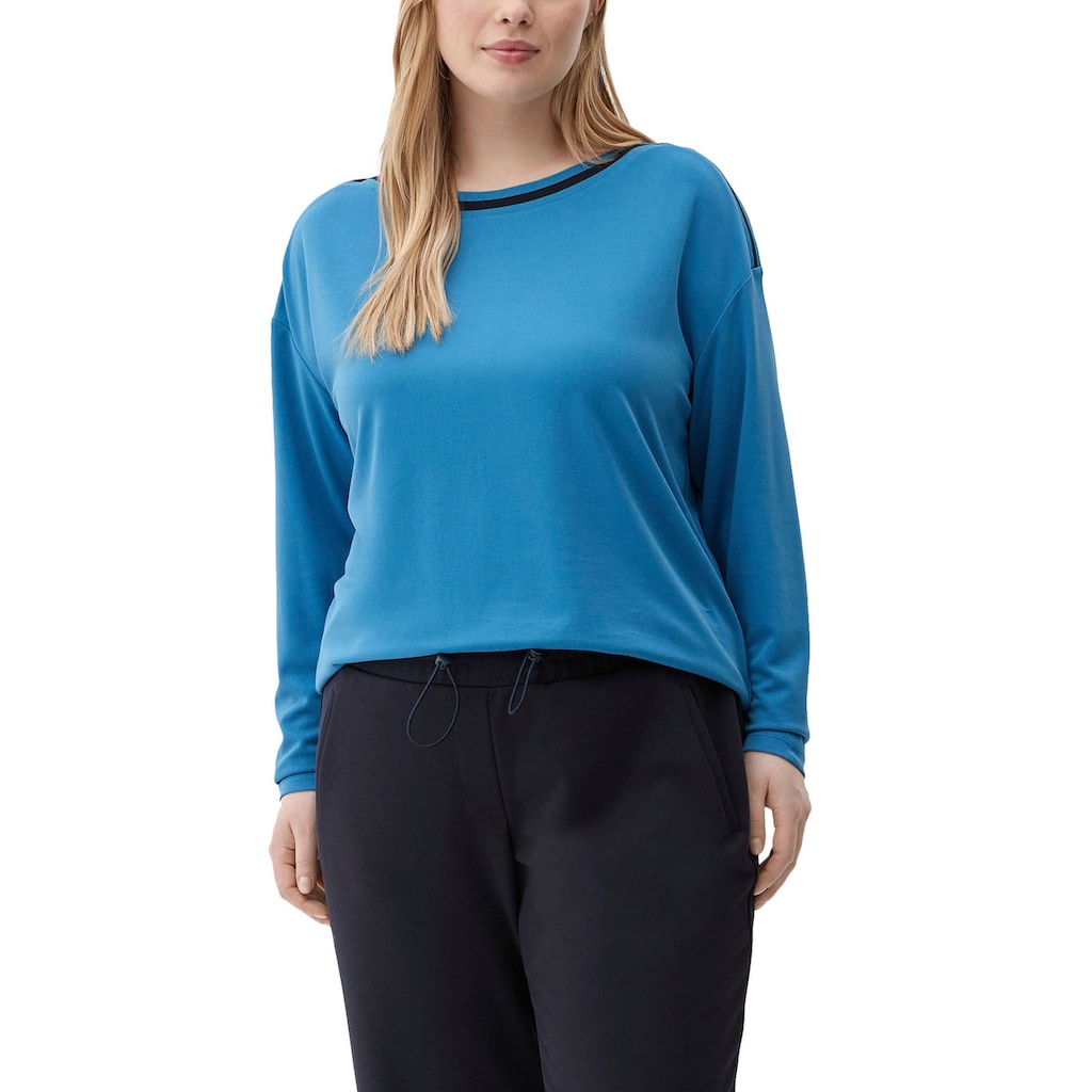 TRIANGLE Longsleeve mit sportlichen Streifendetails TRIANGLE Longsleeve mit sportlichen Streifendetails