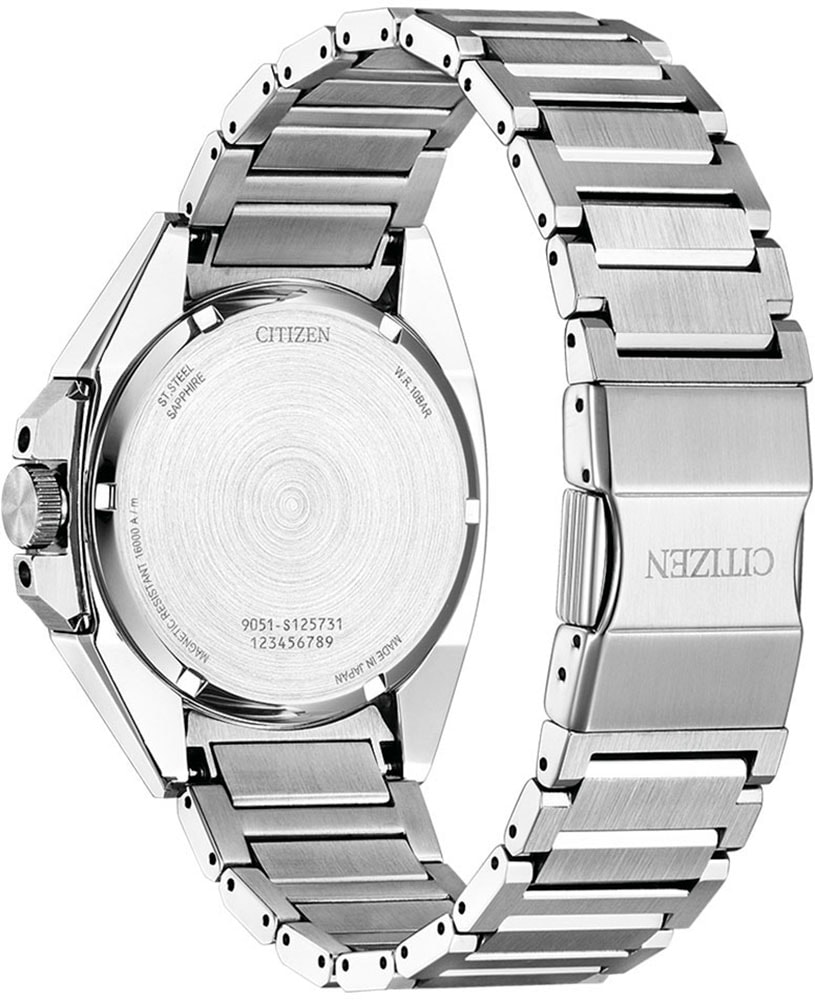 Citizen Automatikuhr »Series 8, NB6010-81L«, Armbanduhr, Herrenuhr, Damenuhr, Saphirglas, Edelstahlarmband