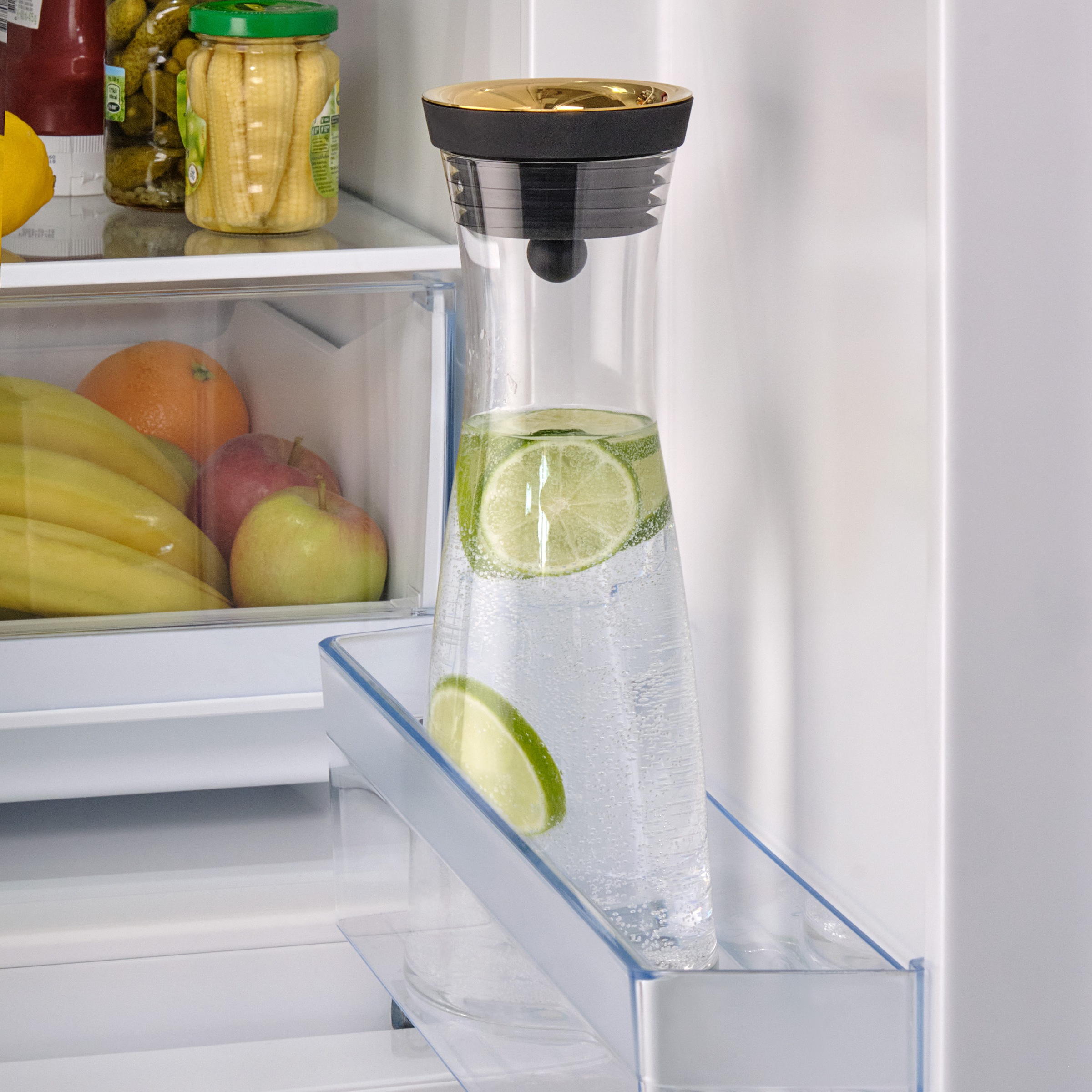 WMF Wasserkaraffe »Basic«, 1 Liter, Glaskaraffe, integriertes Sieb, tropffrei