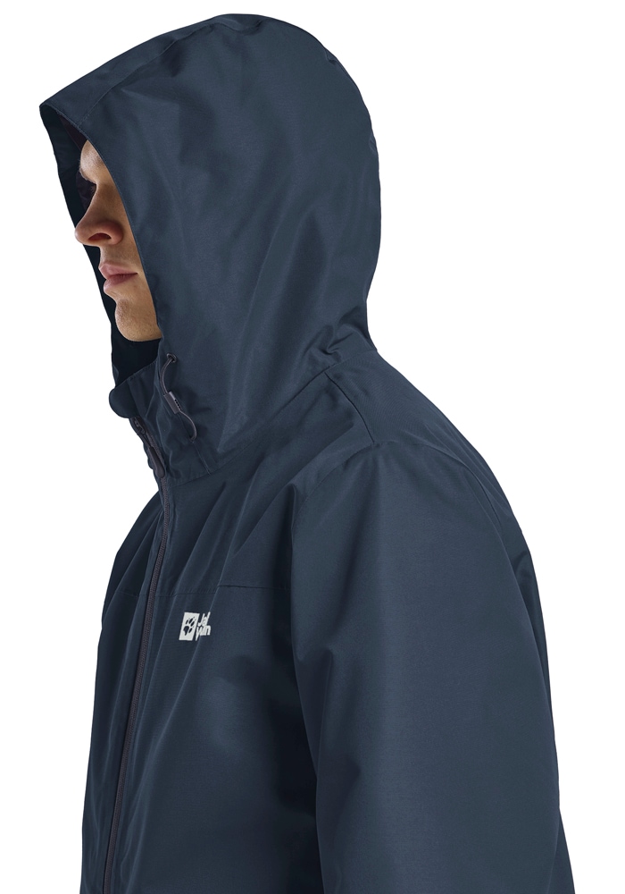 Jack Wolfskin 3-in-1-Funktionsjacke »TAUBENBERG 3IN1 JKT M«, mit Kapuze, 3in1, wasserdicht, Übergangsjacke