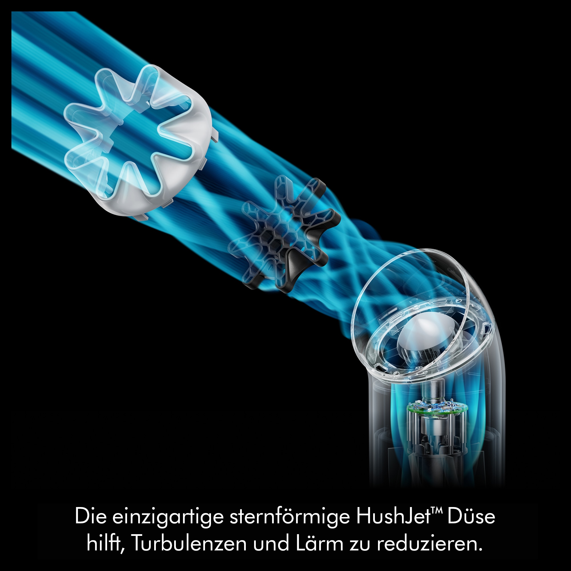 DYSON Handventilator »HushJet Mini Cool« 360° drehbare bladeless Düse, leise, mobil, 5 Luftstufen, Boost-Modus