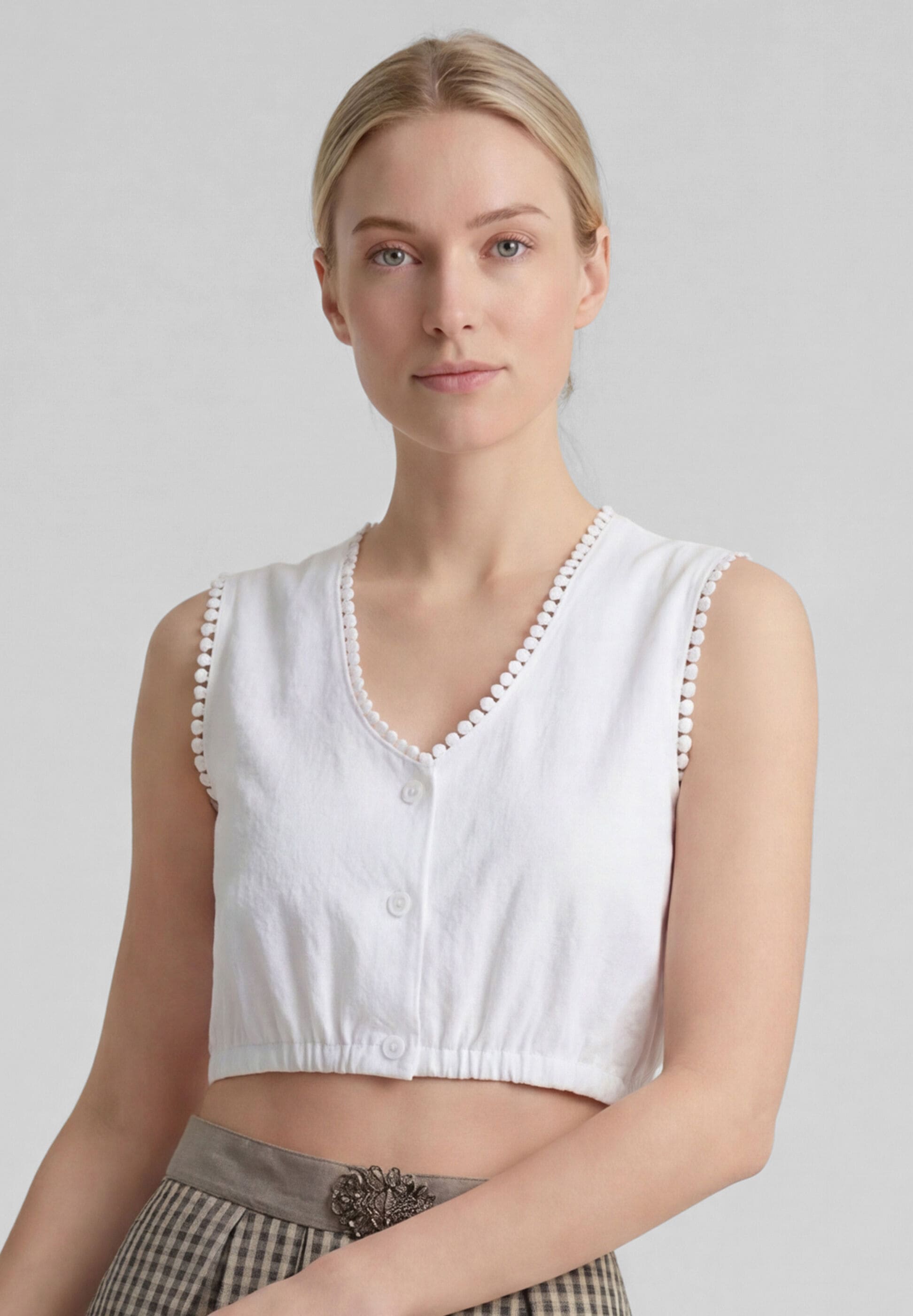 Spieth & Wensky Dirndlbluse »Kandis« mit schulterfreiem Design