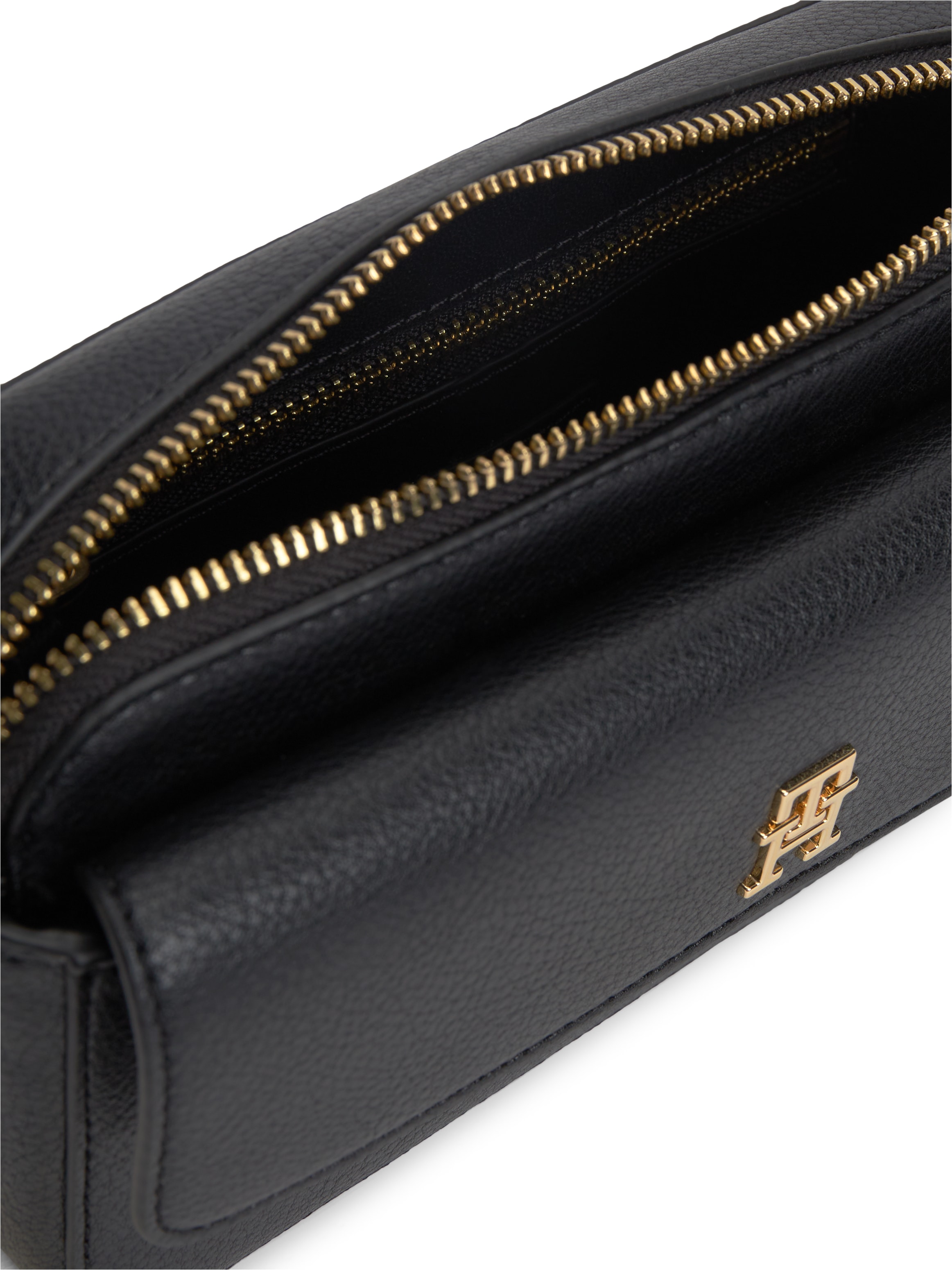 Tommy Hilfiger Umhängetasche »TH ICON CAMERA BAG« Damen Clutch, Schultertasche mit goldfarbenem TH-Logo