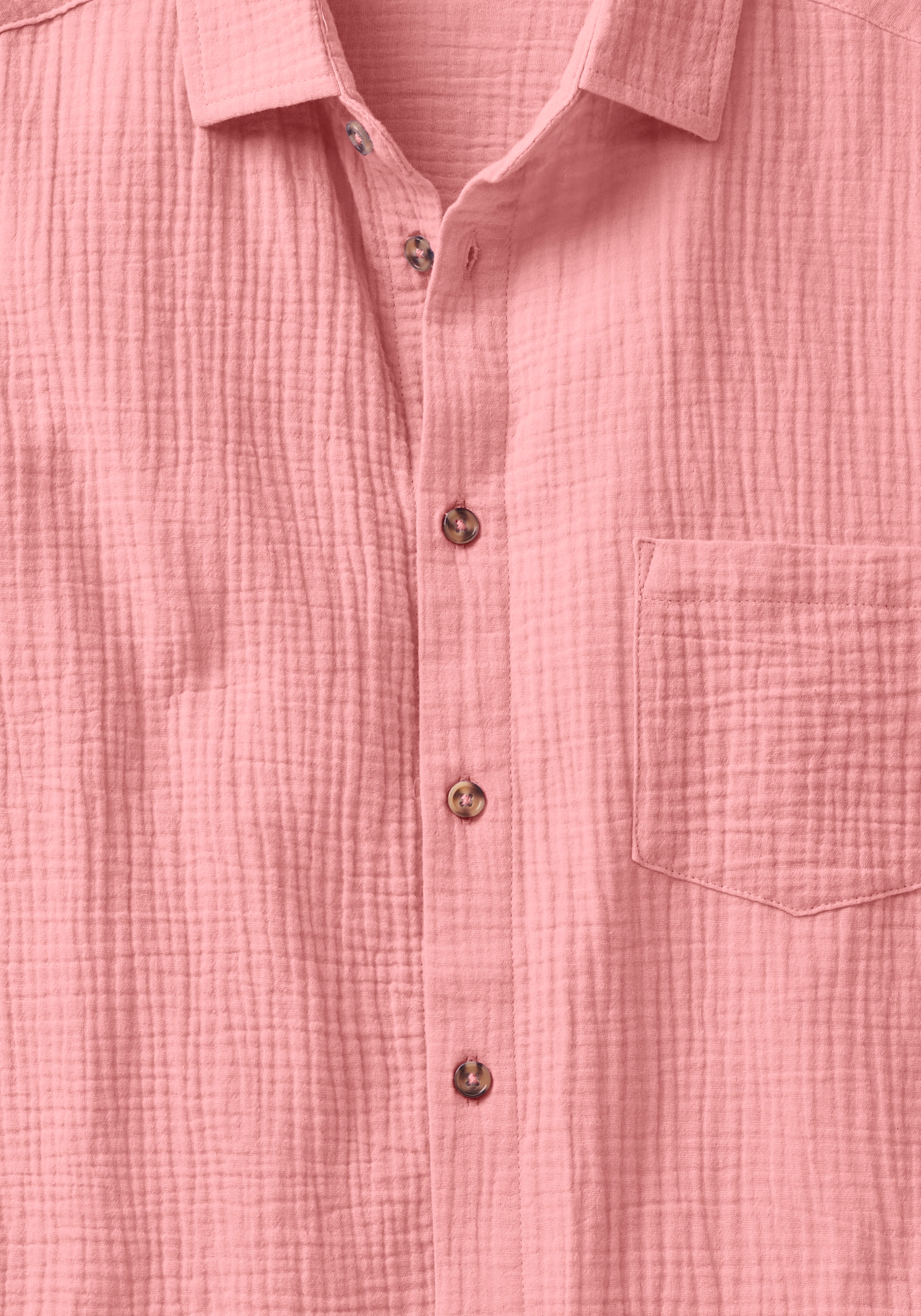 Beachtime »Regular fit« Langarm, Freizeithemd aus Musselin-Ware