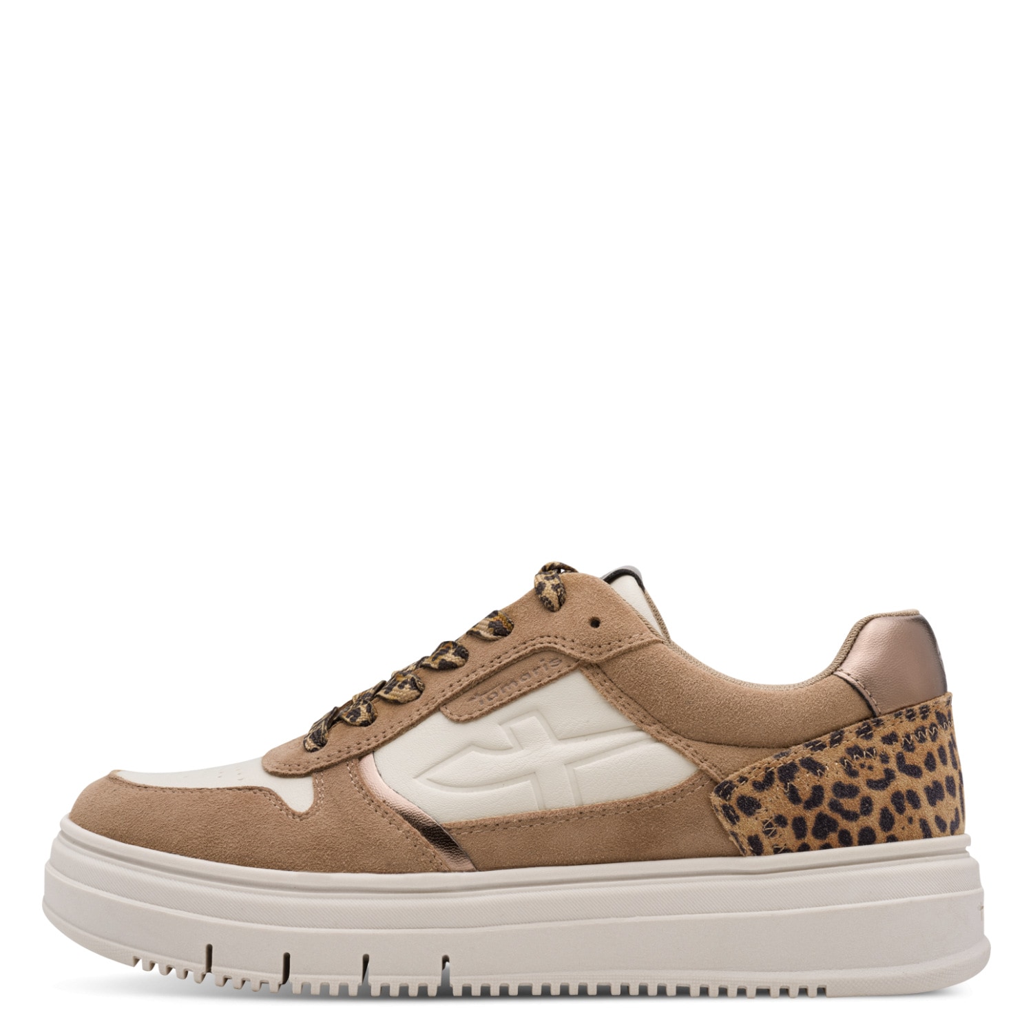 Tamaris Plateausneaker  Halbschuh, Schnürer, Freizeitschuh mit Kontrastbesätzen